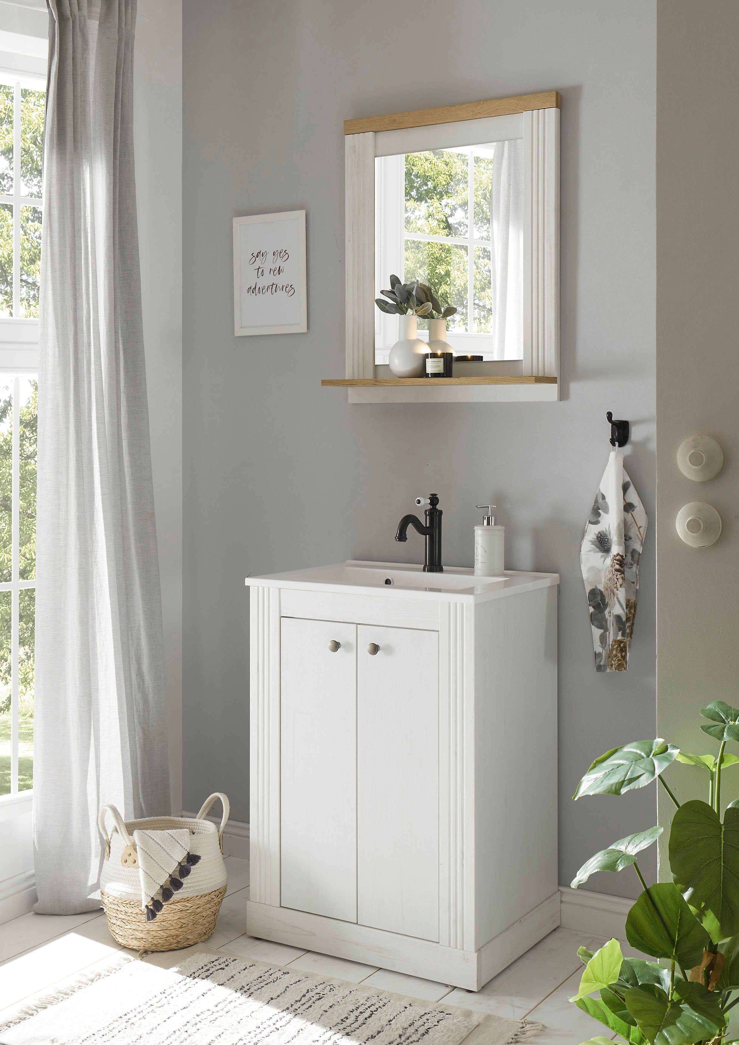 Home affaire Wandspiegel WESTMINSTER, Spiegel im Landhausstil, Badspiegel in romantische rustieke stijl, exclusief by otto