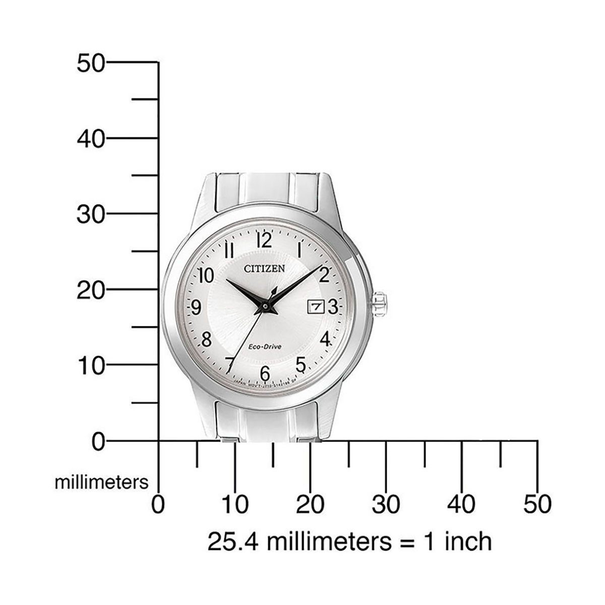 Citizen Solarhorloge FE1081-59B Horloge, dameshorloge, datum, leren band
