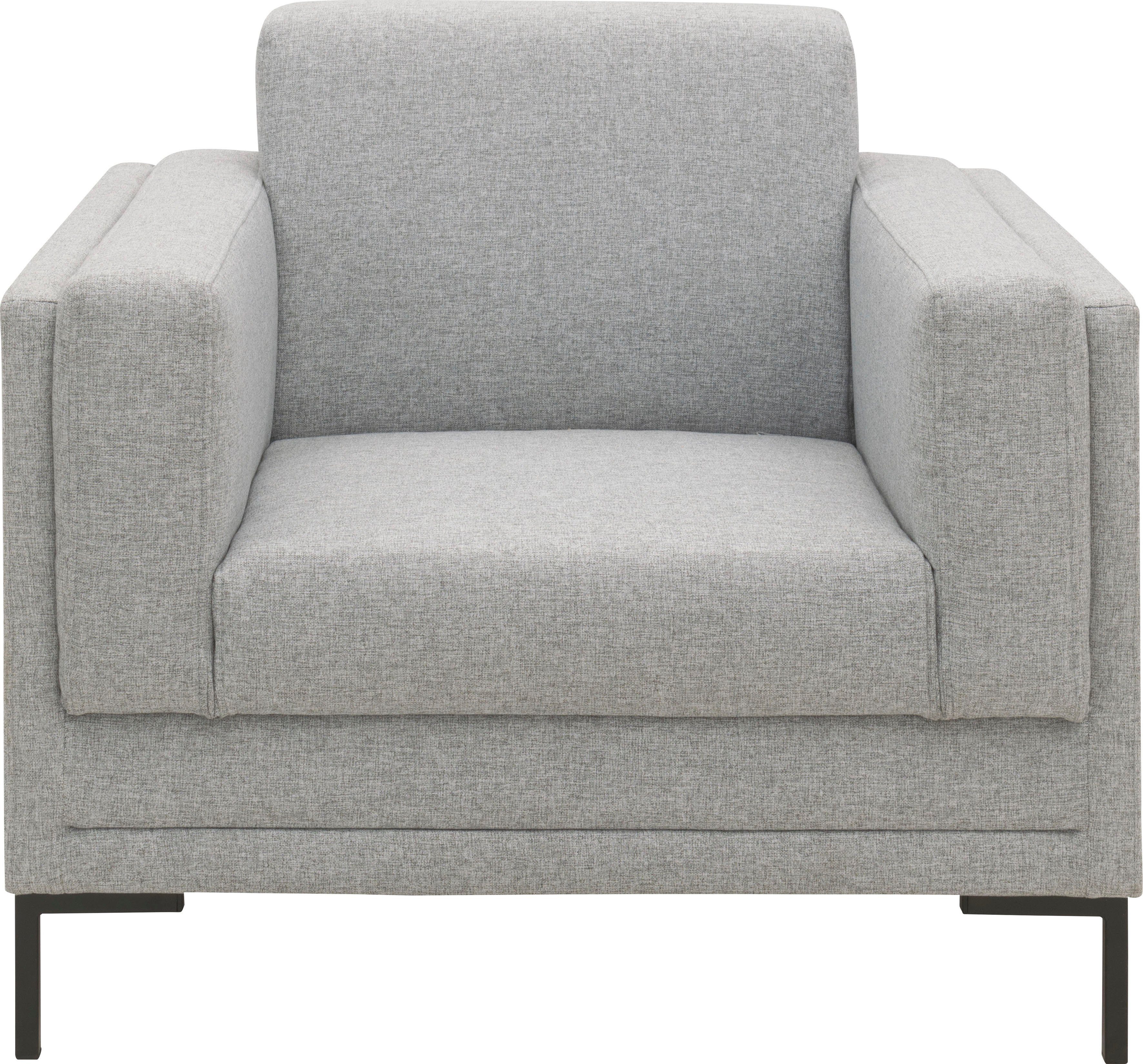 LOOKS BY WOLFGANG JOOP Fauteuil LOOKS VII heldere lijnen, chic design fauteuils zilver(kleur)