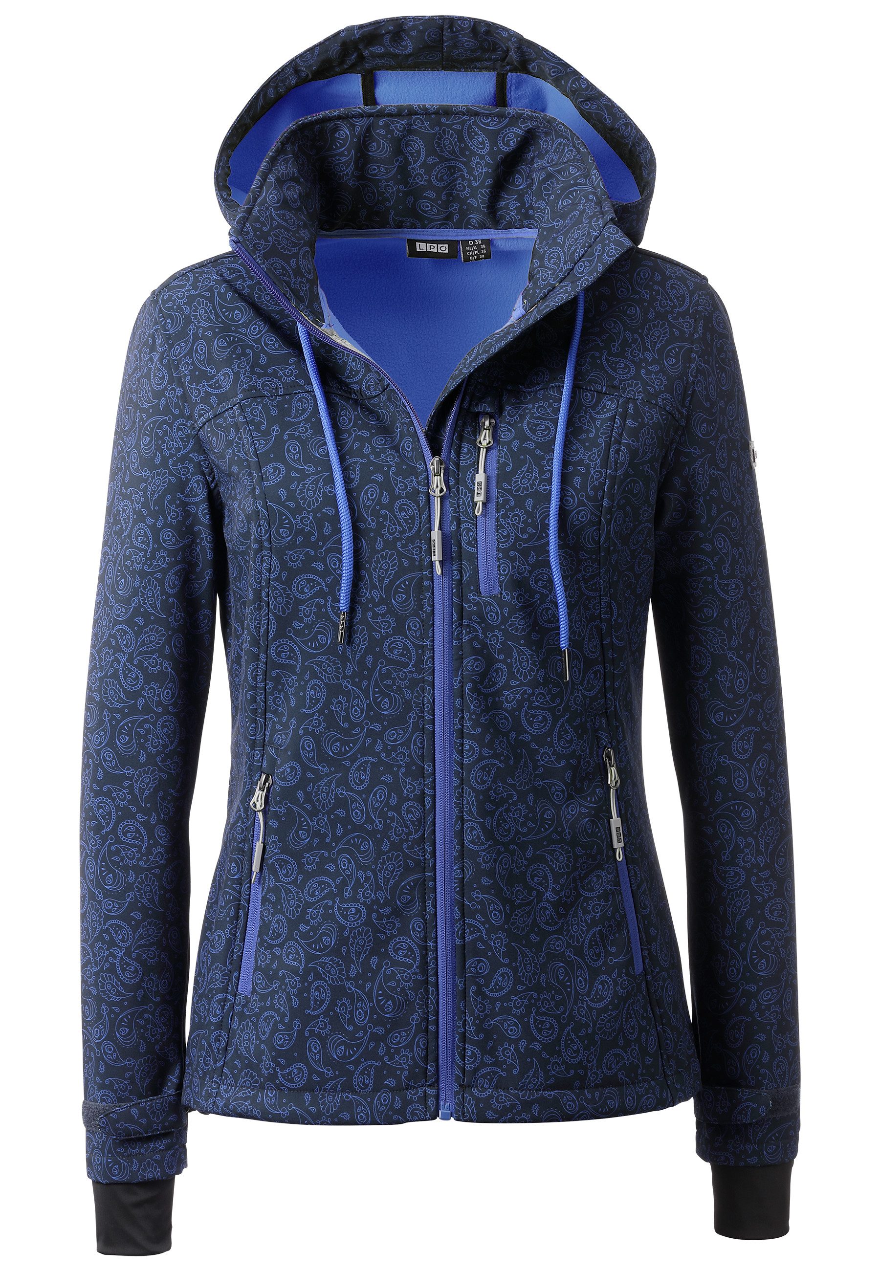 DEPROC Active Softshell-jack SUN PEAK II WOMEN met afneembare capuchon