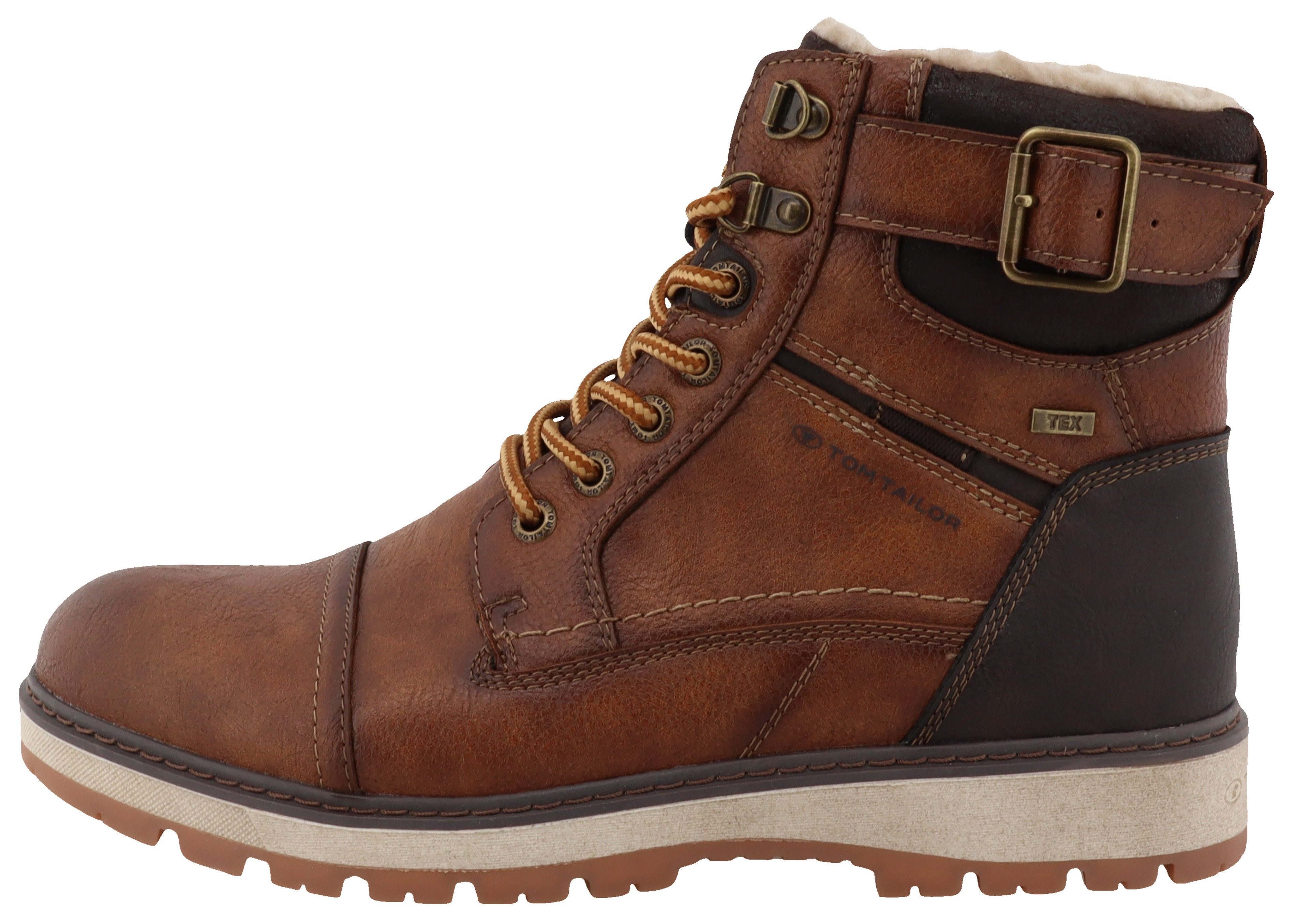 Tom Tailor Winterlaarzen , outdoorschoen, winterlaarzen, veterschoenen met tex-membraan, breedte g