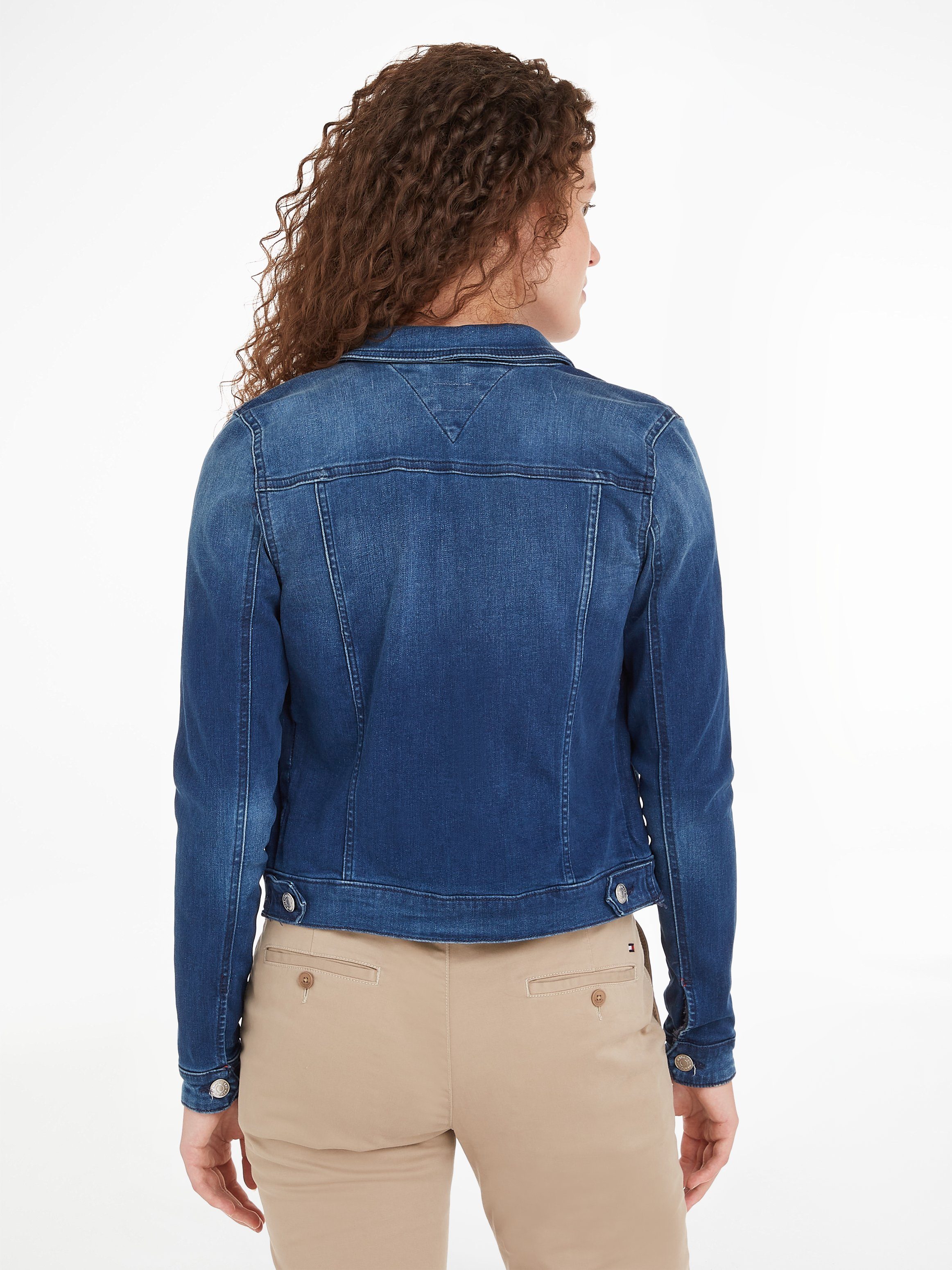 TOMMY Jeansjack VIVIANNE SLIM TRUCKER NNMBS met tommy jeans-logoknopen & merklabel