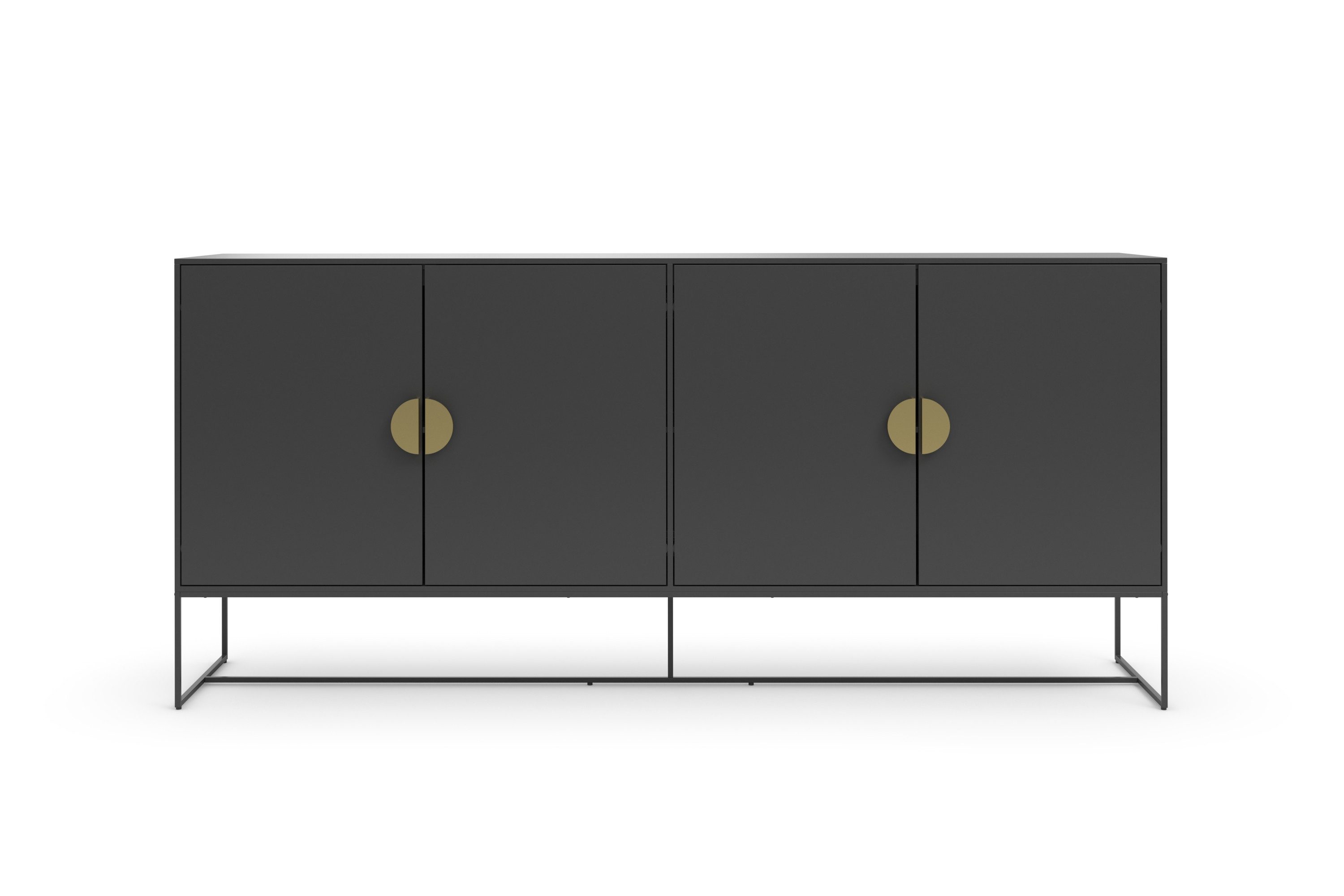 Places of Style Dressoir Abito Commode met draaideuren, 2 inlegplanken, breedte 180 cm