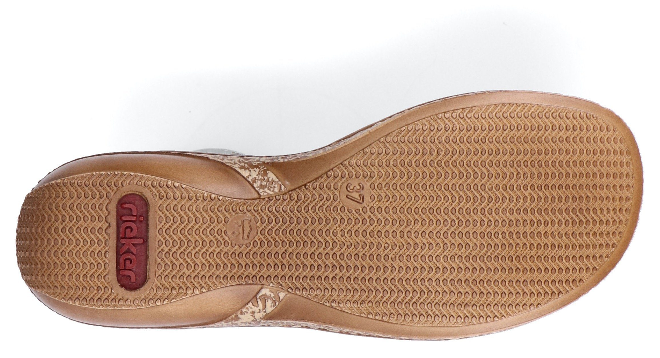 Rieker Sandalen zomerschoen, sandaal, sleehak, met decoratieve parels