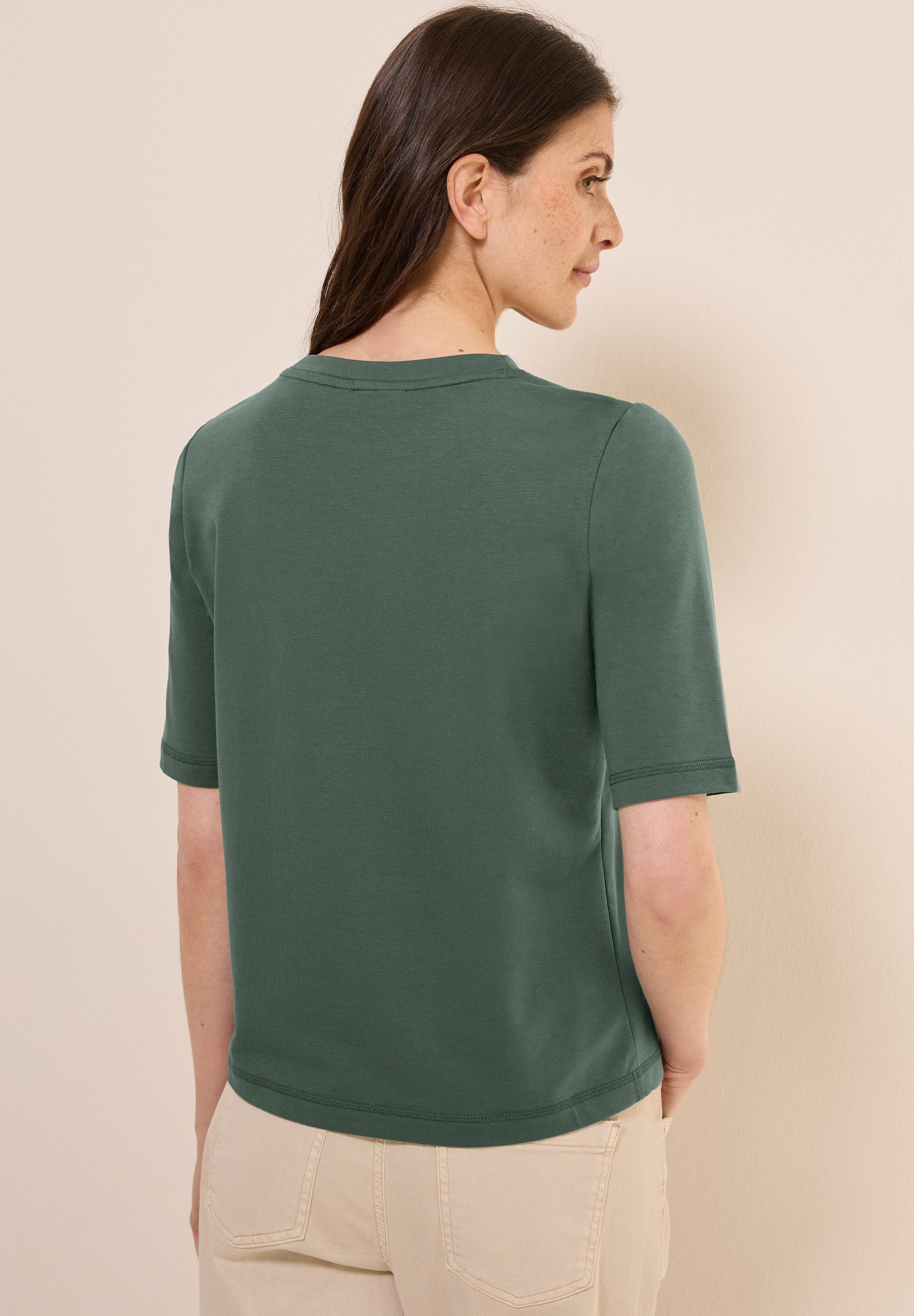 Cecil T-shirt met folieprint