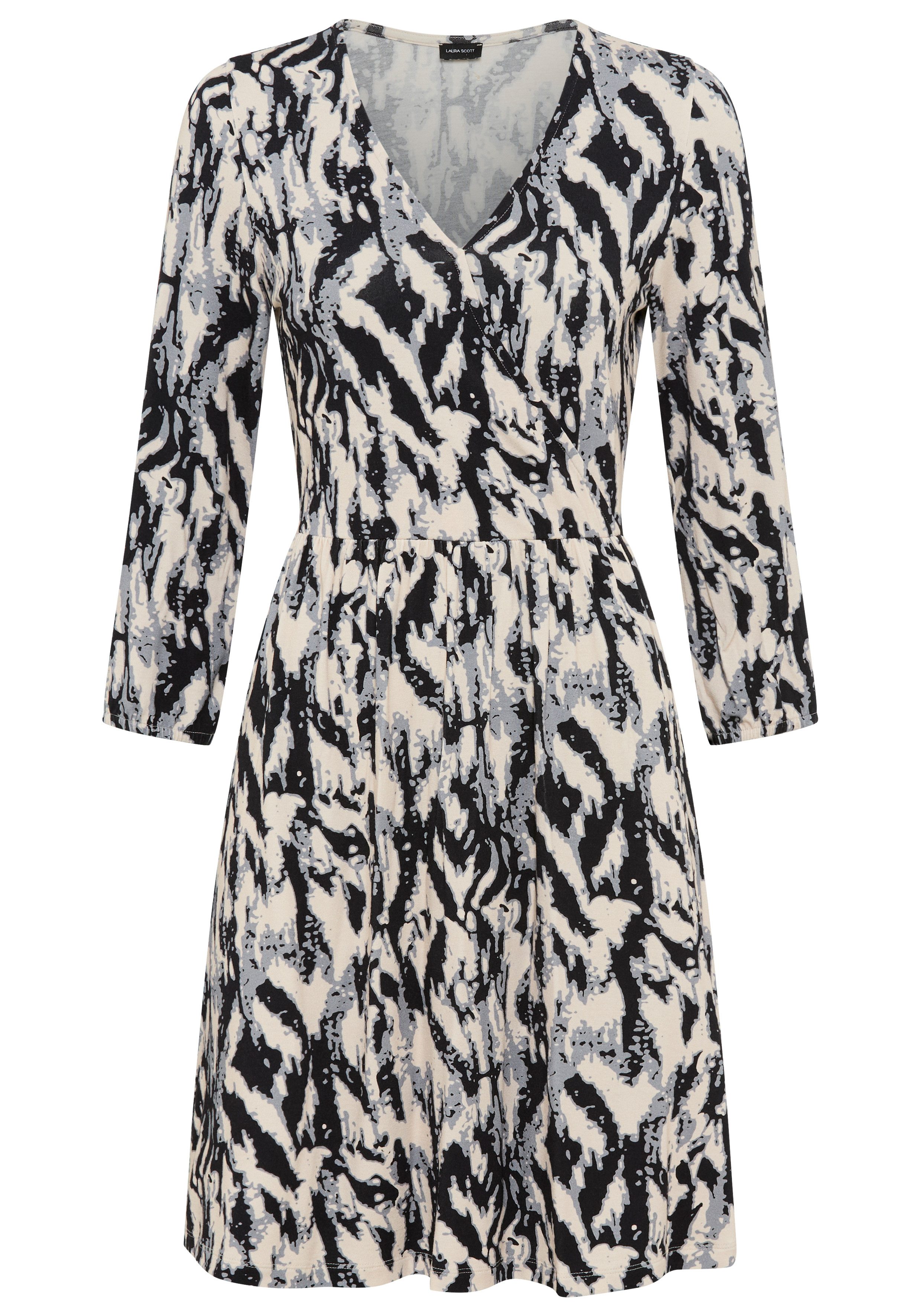 Laura Scott Jerseyjurk met modieus motief - nieuwe collectie
