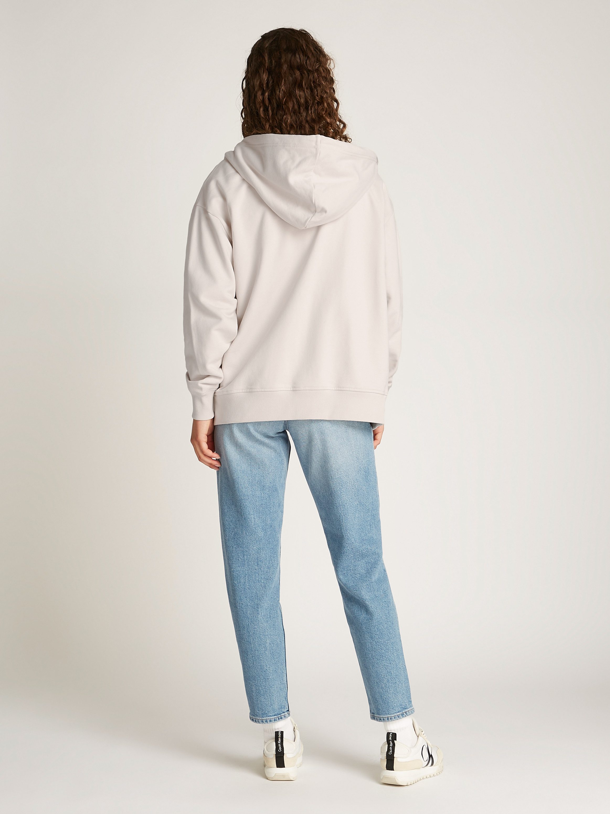 Calvin Klein Sweatvest WOVEN LABEL ZIP-THROUGH
