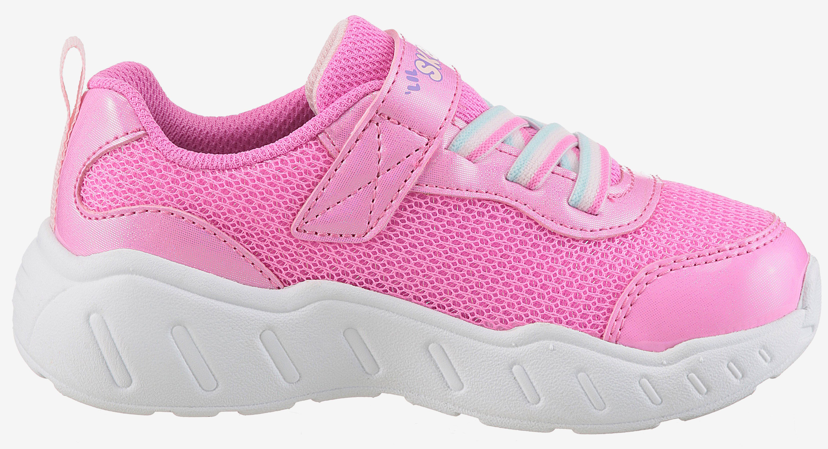Skechers Babyschoentjes PLAY SCENE-FUN SQUAD , sneaker versierd met kleurrijke motieven, maat sjabloon te downloaden