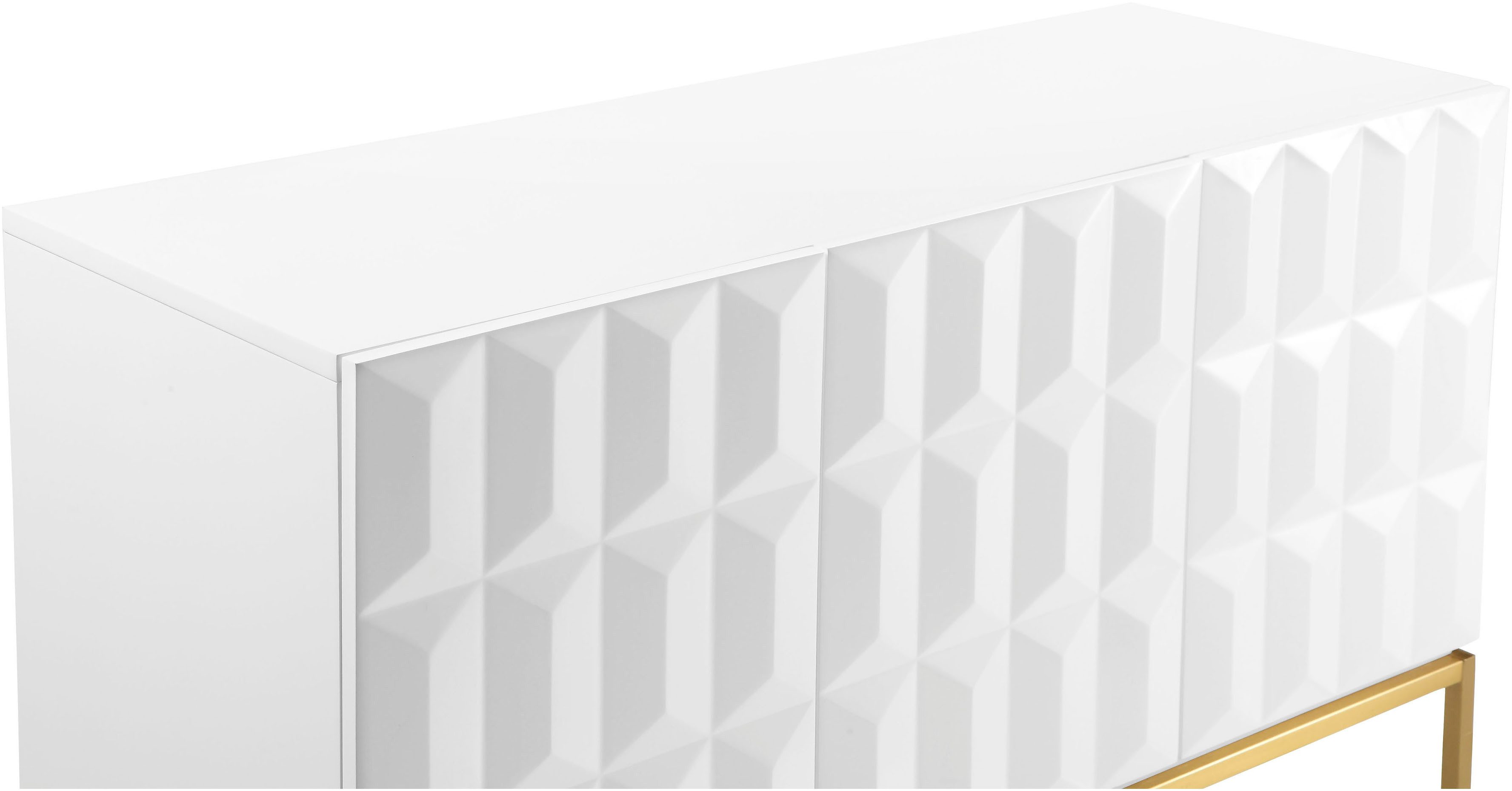Leonique Dressoir Alais, TOPSELLER!, OTTOs keuze in 3d-look, met veel bergruimte en goudkleurig metalen frame