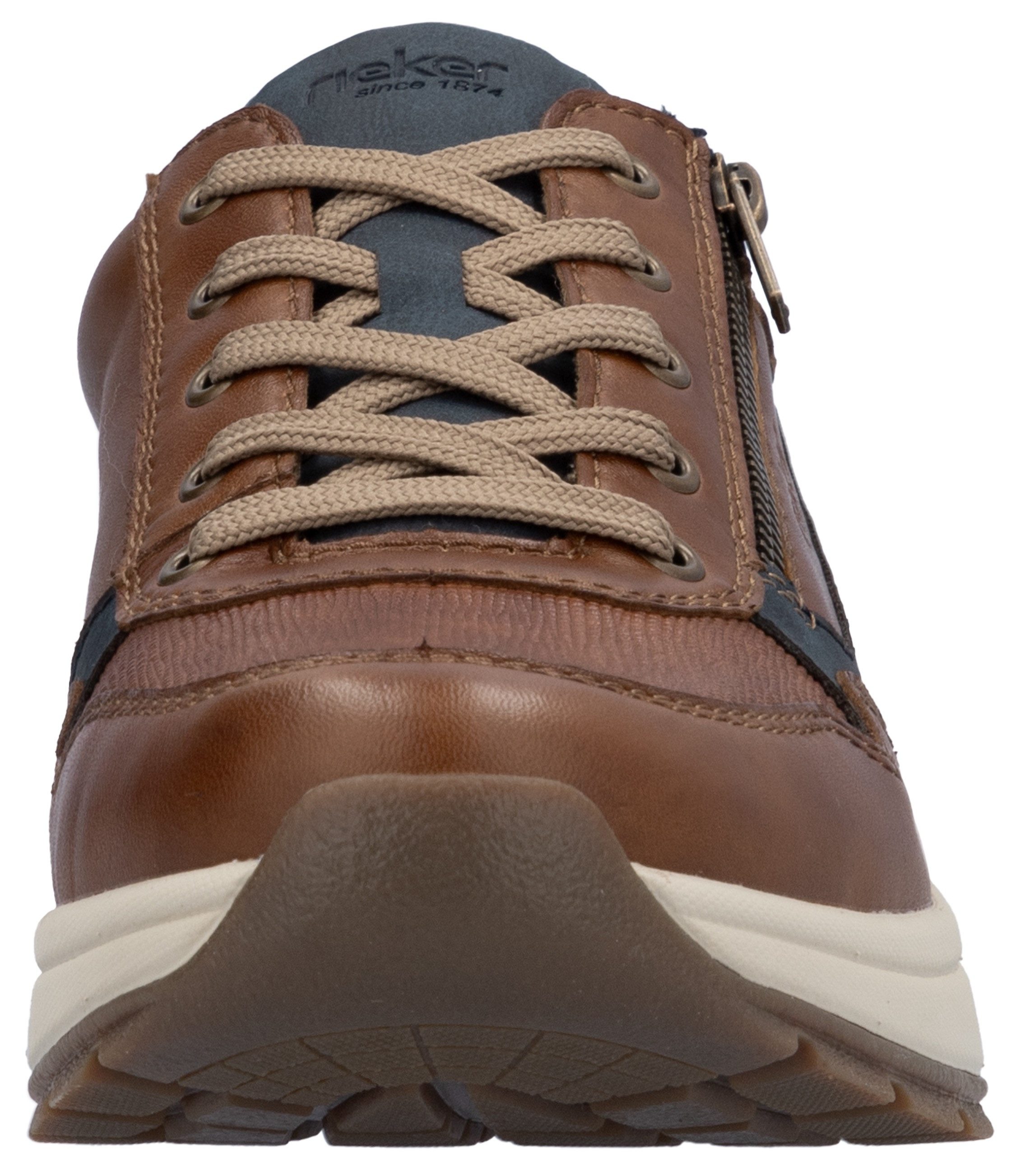 Rieker Sneakers , lage schoen, vrijetijdsschoen, veterschoen in comfortabele vorm