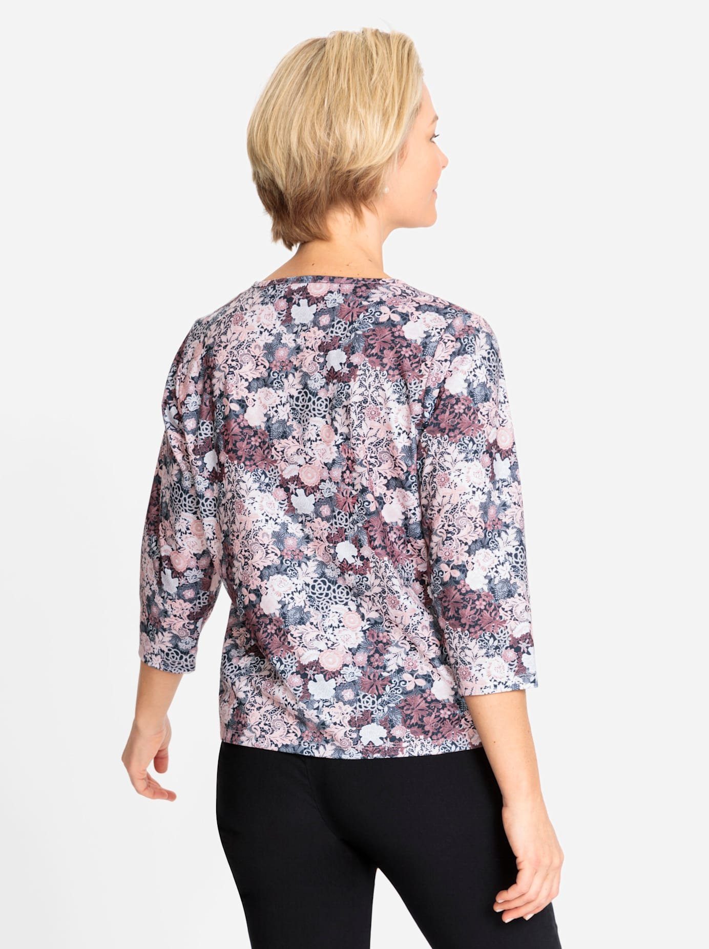 Classic Shirt met 3/4-mouwen Shirt (1-delig)