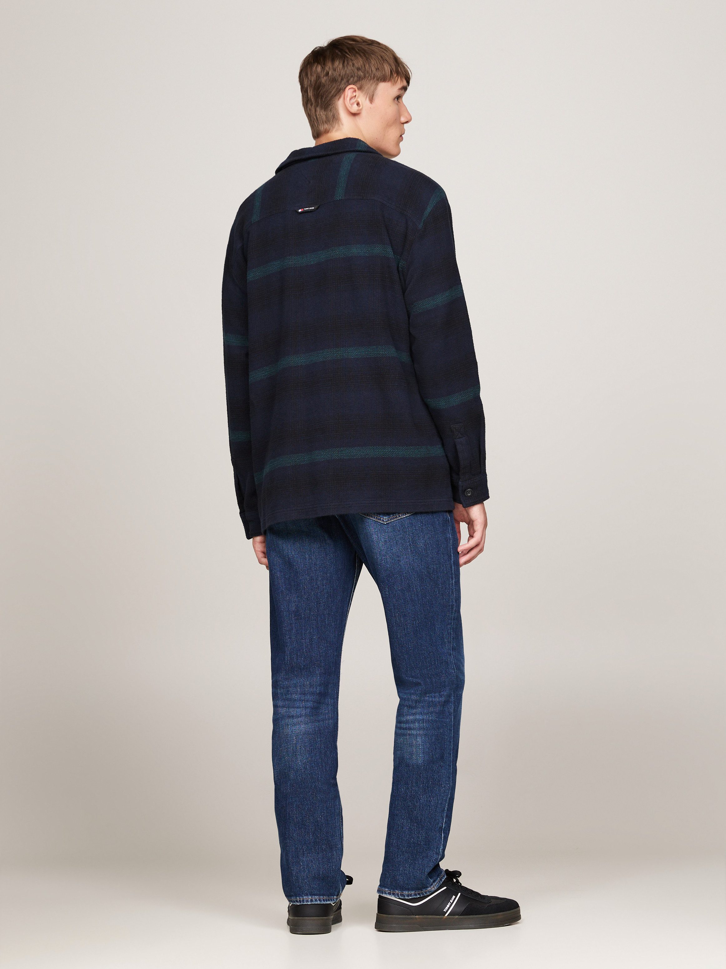 TOMMY JEANS Overhemdjasje TJM BADGE CHECK OVERSHIRT