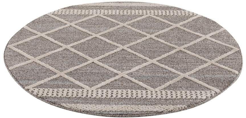 Carpet City Vloerkleed Art 2645 Korte pool, ruiten-look, ideaal voor hal & entree