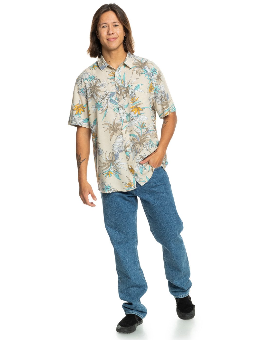 Quiksilver Overhemd met korte mouwen Lemnas