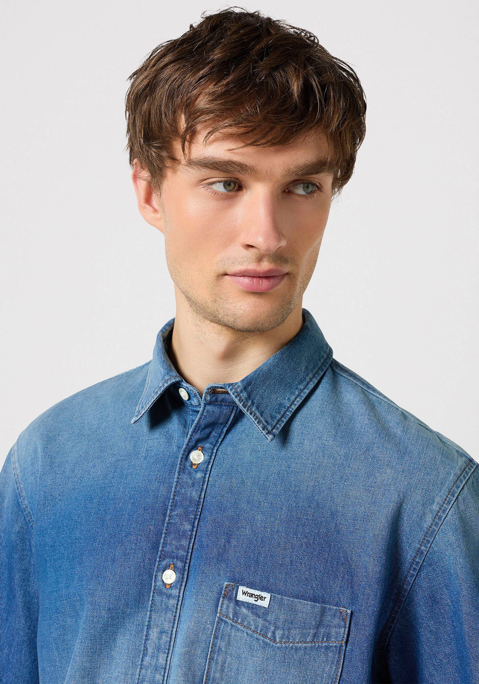 Wrangler Overhemd met korte mouwen KA 1 PKT SHIRT