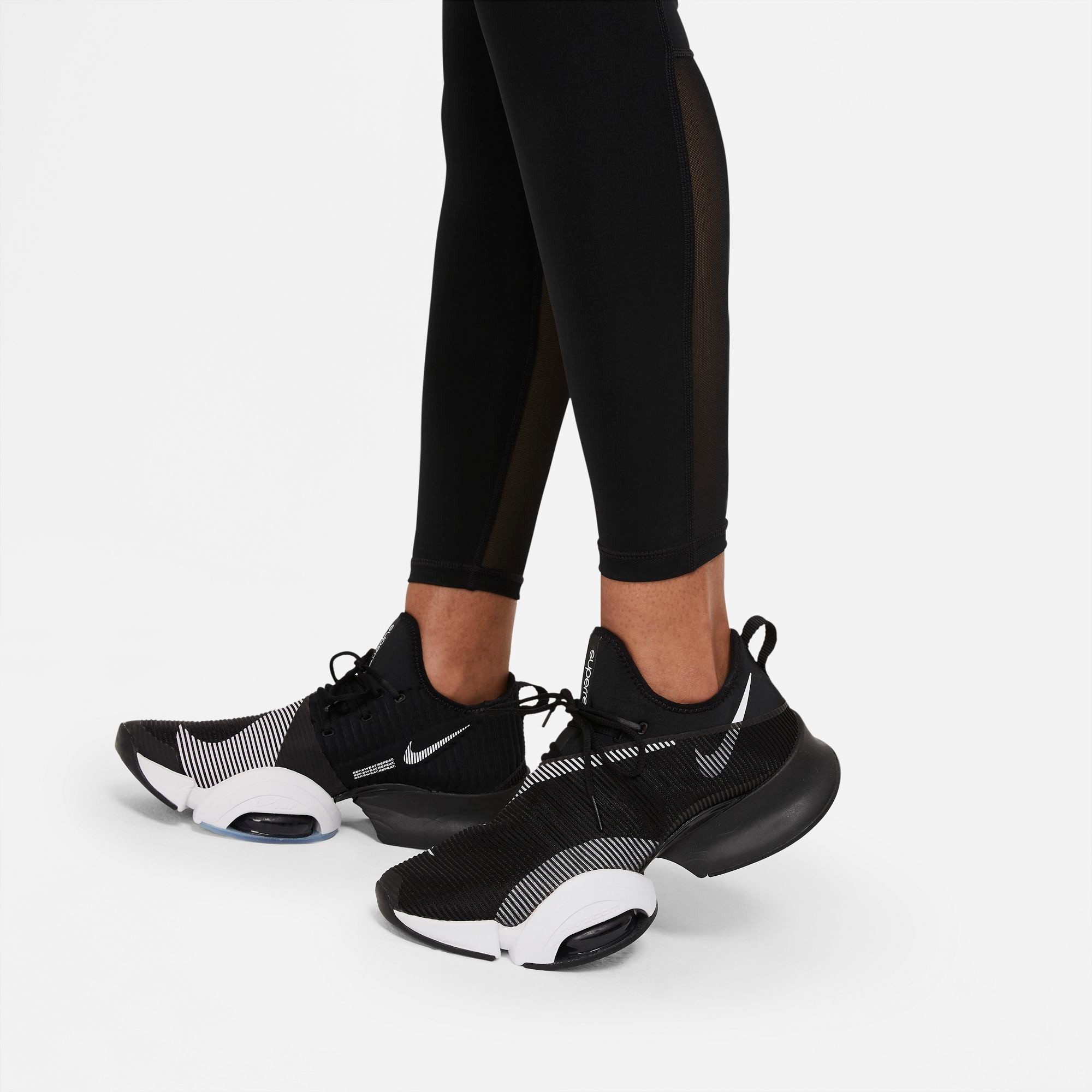 Nike Trainingstights PRO WOMEN'S MID-RISE MESH-PANELED LEGGINGS