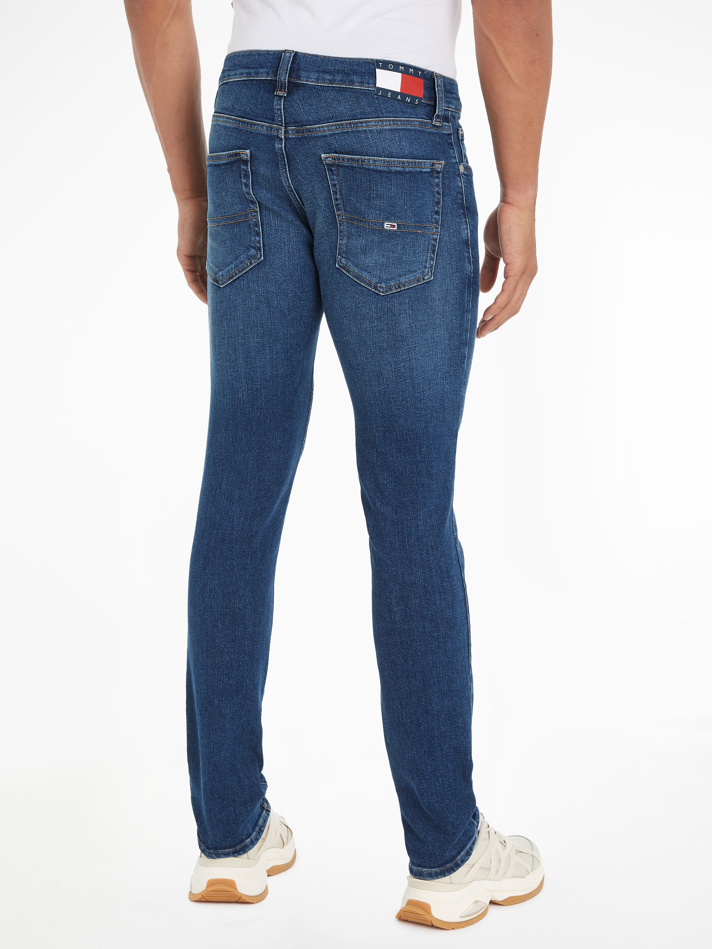 TOMMY JEANS Slim fit jeans SCANTON SLIM met gestempeld logo