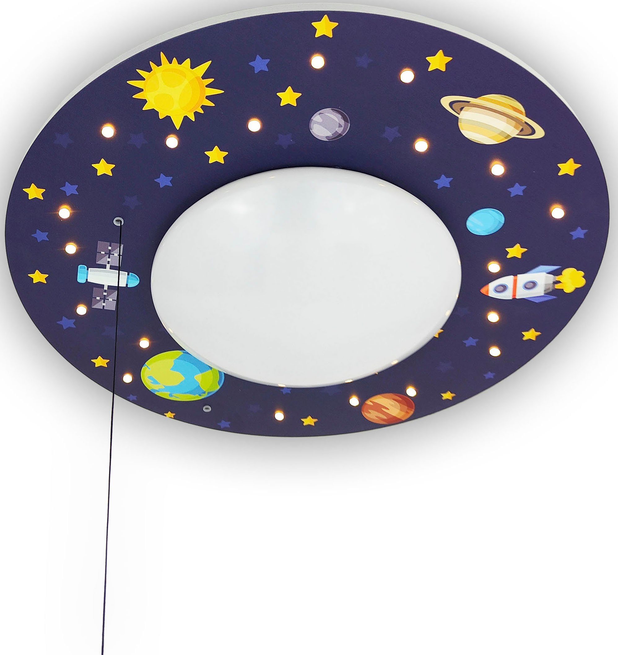niermann Plafondlamp Heelal exclusieve artprint op het gehele oppervlak (1 stuk)