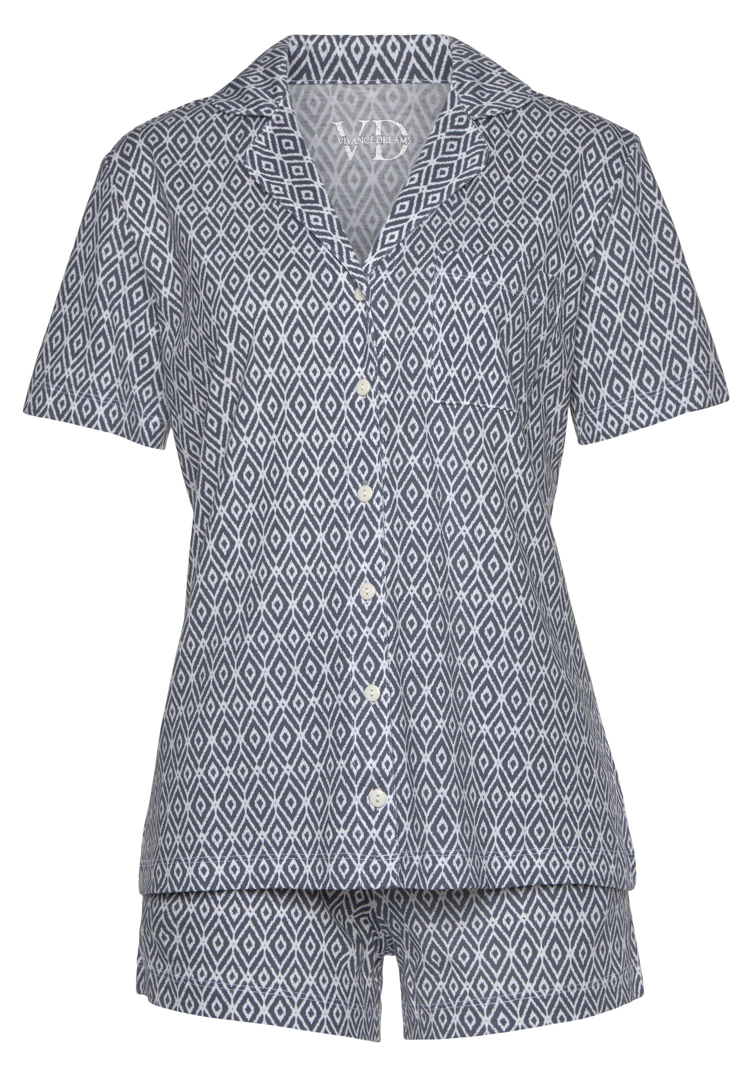 Vivance Dreams Shortama in mooi patroon (2-delig)
