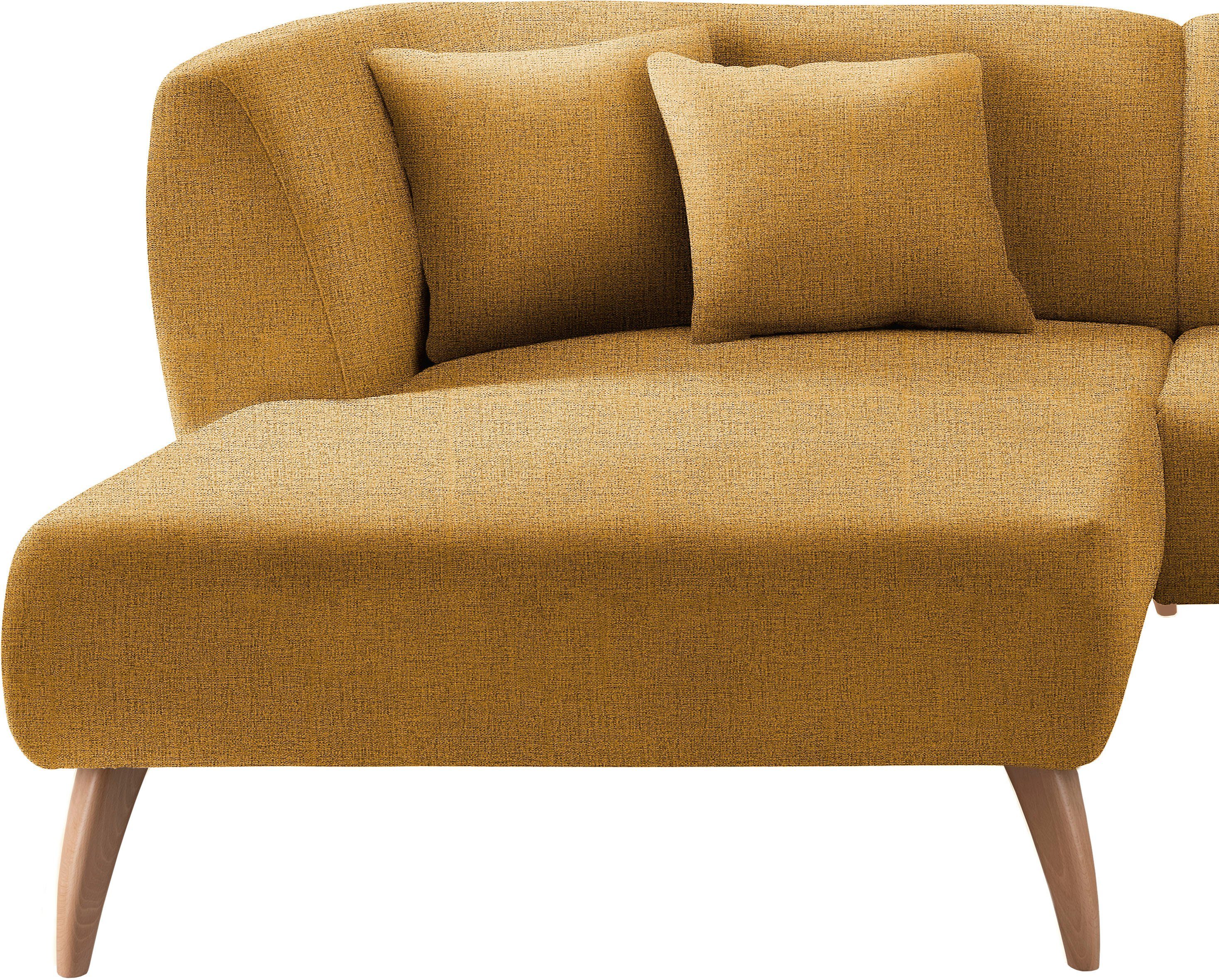 INOSIGN Hoekbank Colori gestoffeerde meubelen met tijdloos elegante rugleuning. L-vorm