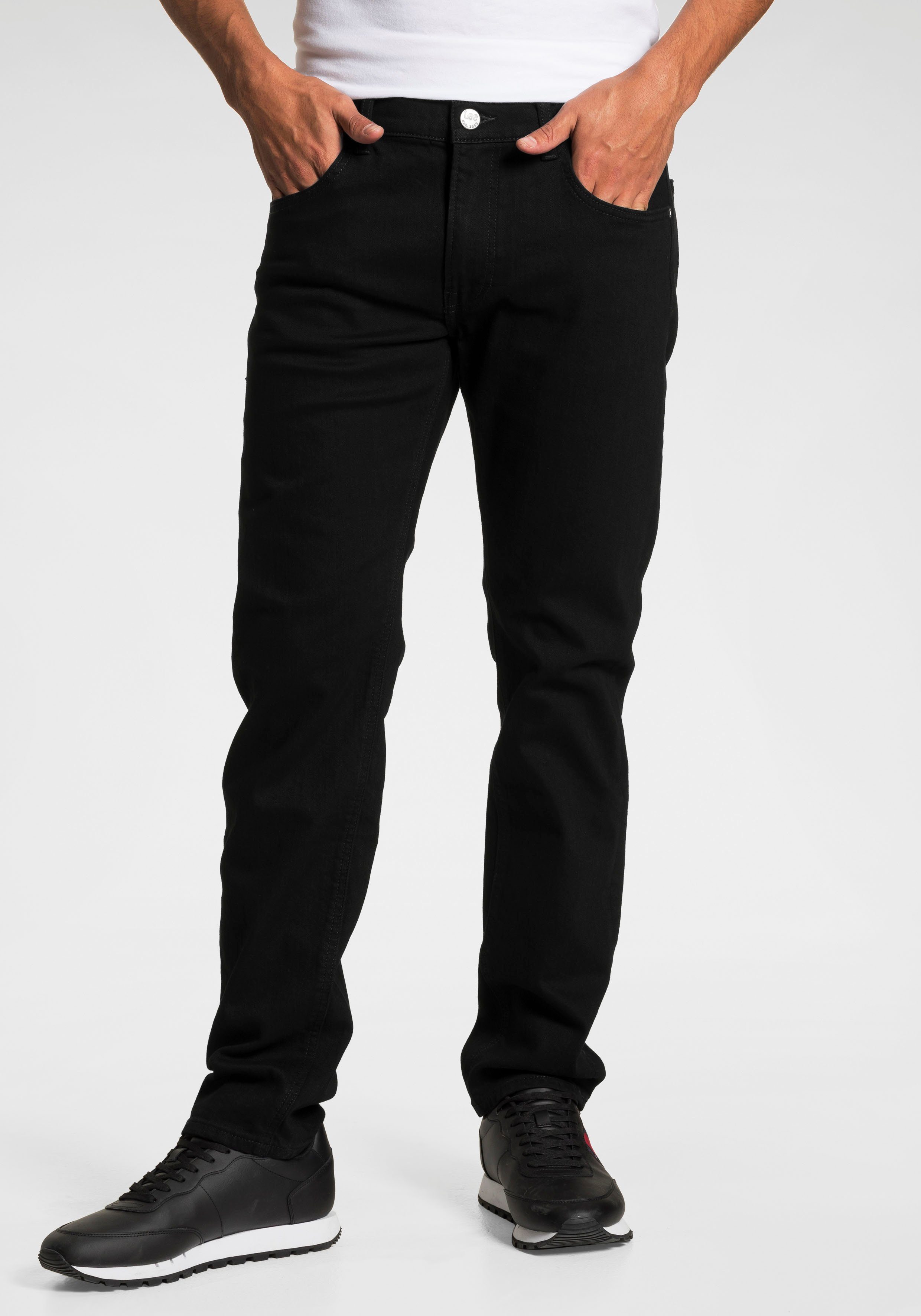Lee Regular fit jeans Daren ZIP Fly heren straight jeans maat 38 zwart