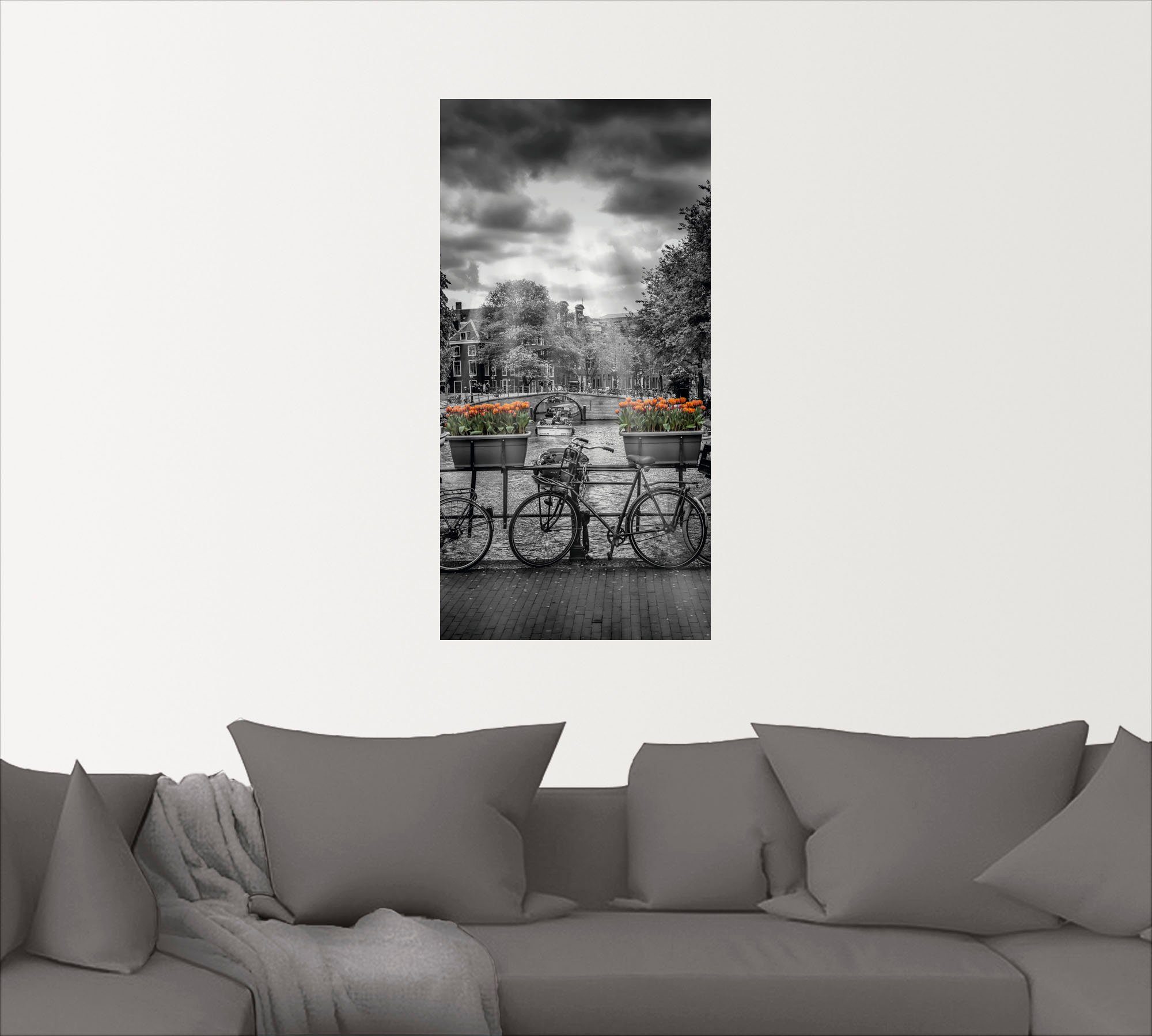 Artland Artprint Amsterdam Herengracht II als artprint op linnen, muursticker of poster in verschillende maten