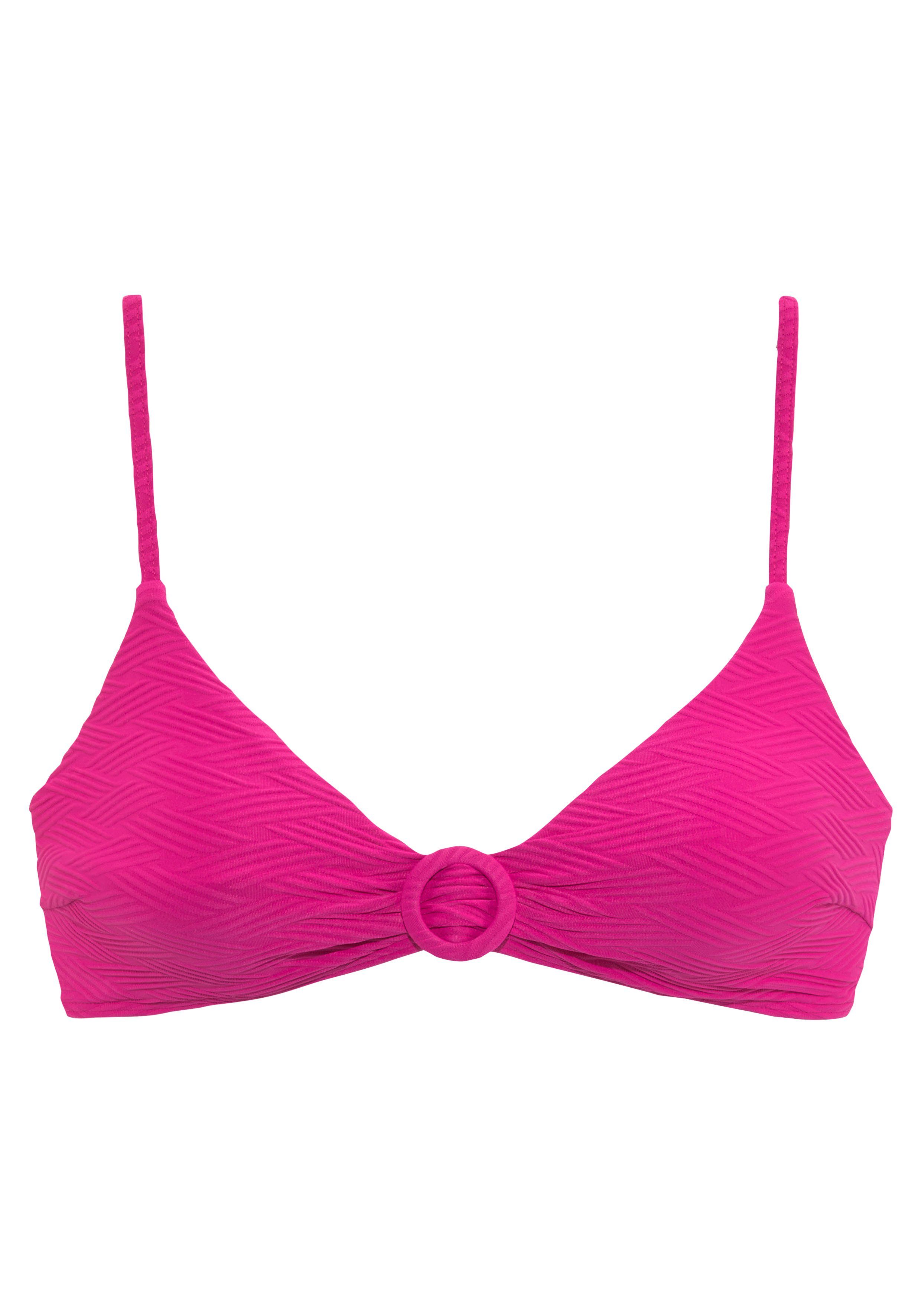 Sunseeker Triangel-bikinitop Loretta met structuurpatroon