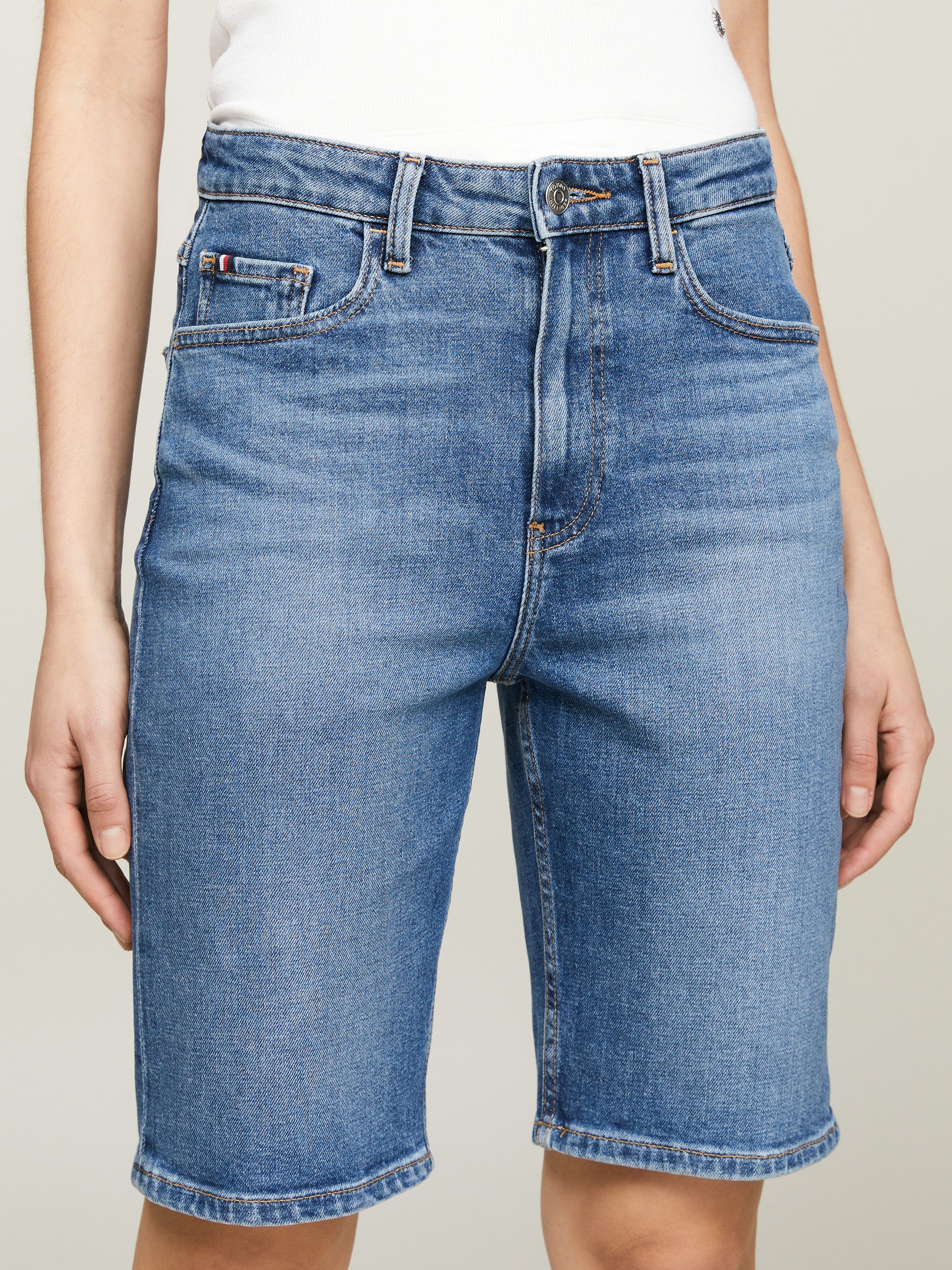 Tommy Hilfiger Short DNM SLIM SHORT HW MEL
