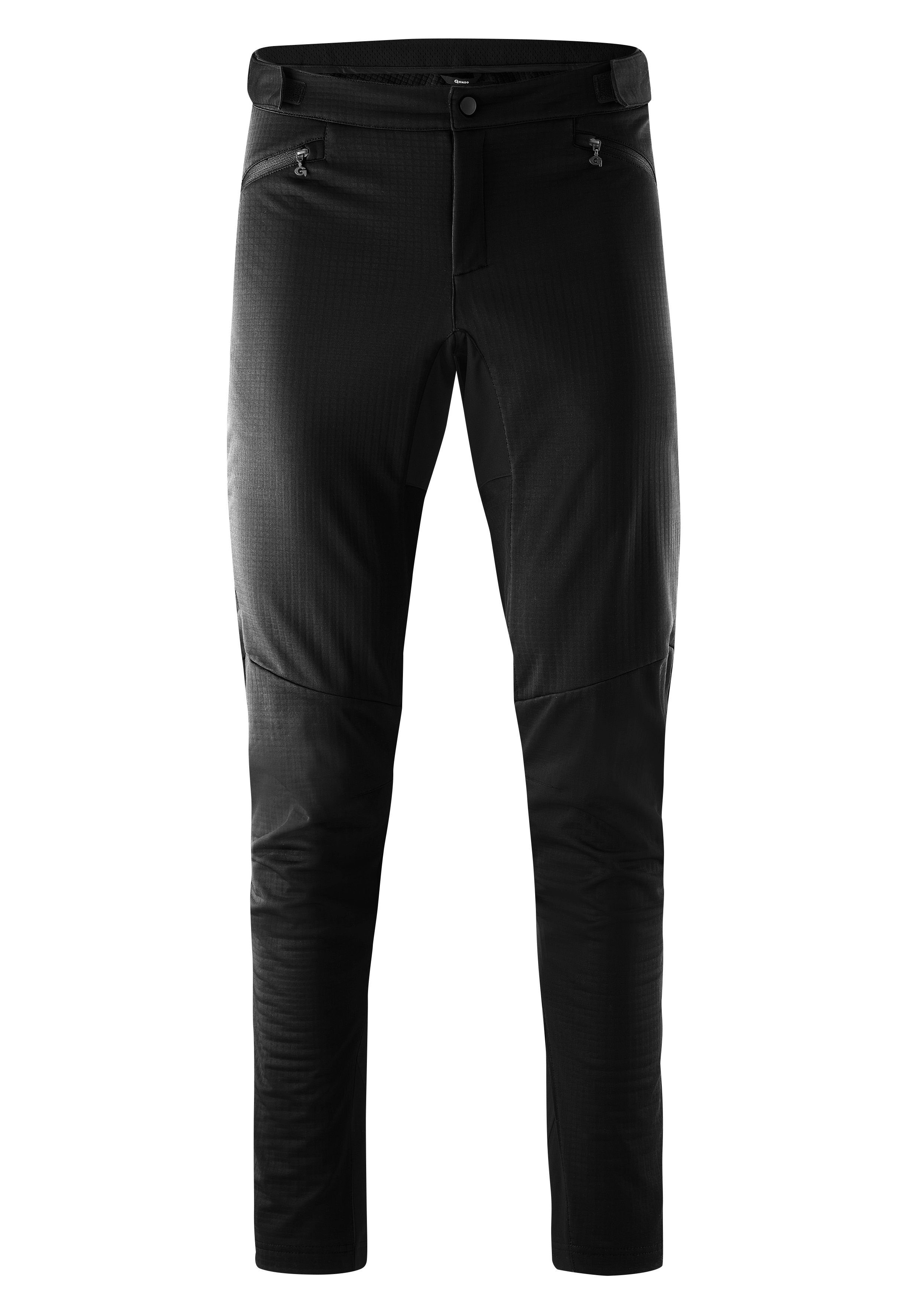 Gonso Fietsbroek Trail Pants Softshell M Heren softshell-fietspants, ademende MTB-broek zonder zitkussen heren broeken maat XL zwart