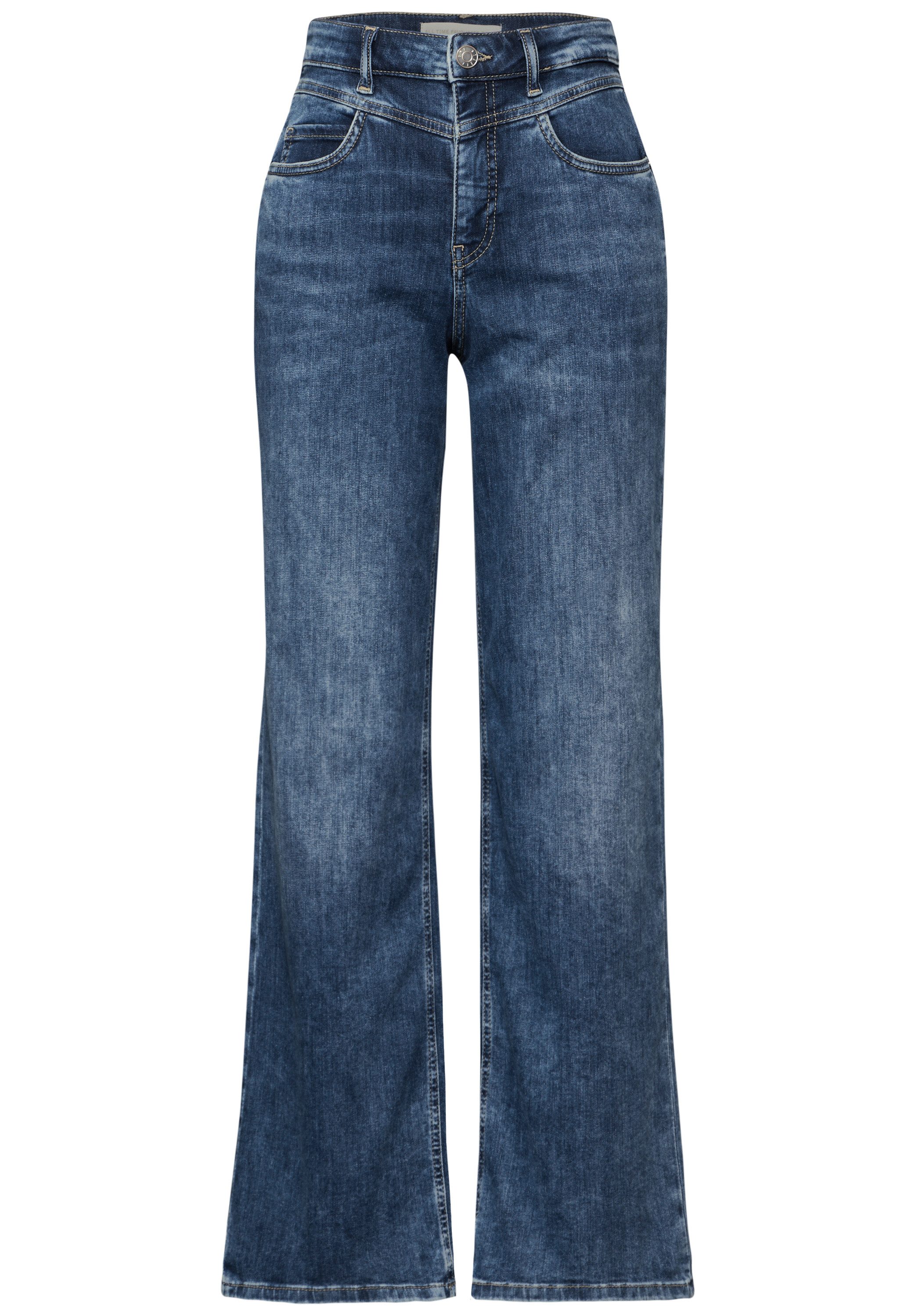 STREET ONE Wijde jeans in five-pocketsstijl