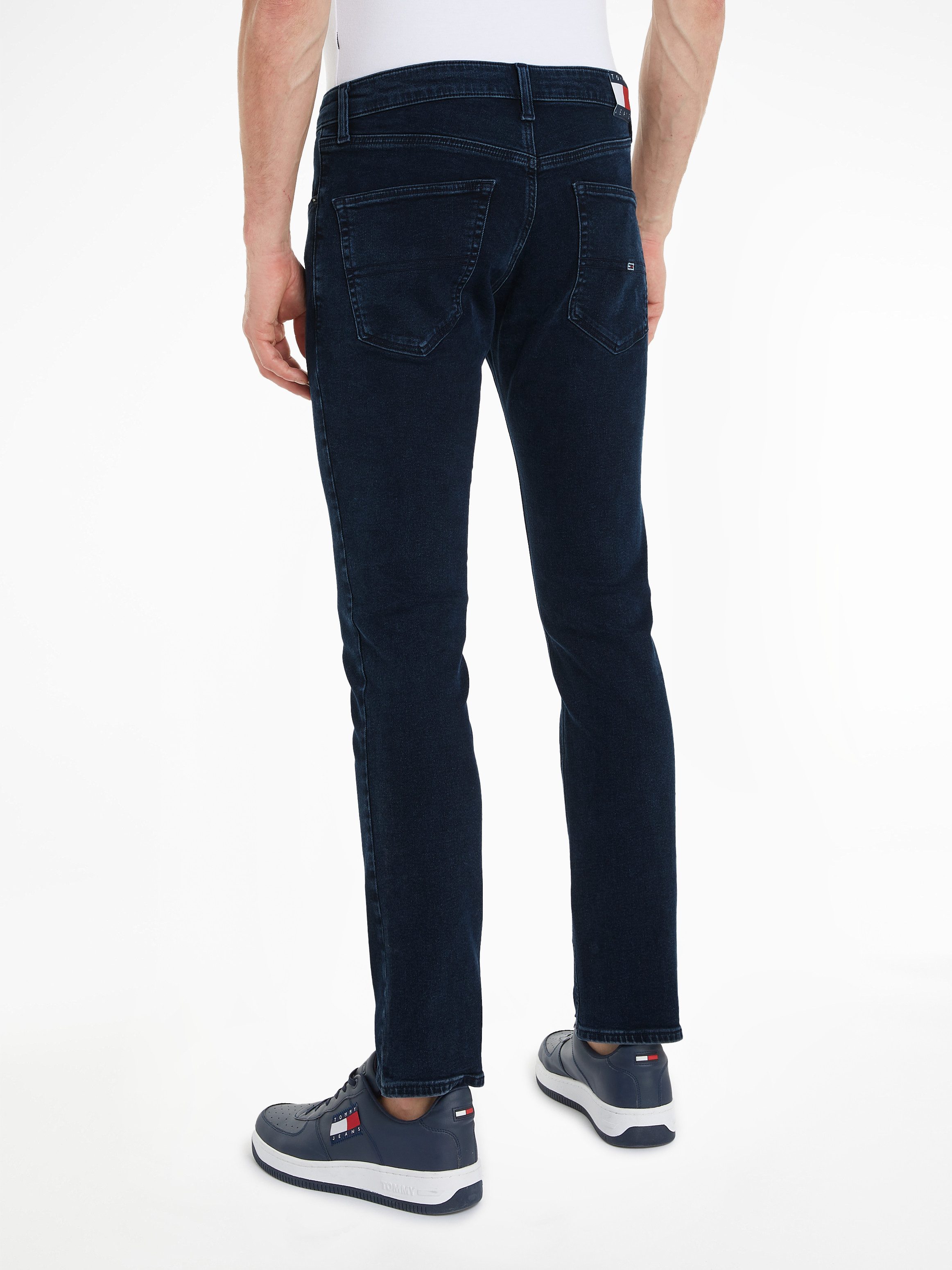 TOMMY JEANS Slim fit jeans SCANTON SLIM met gestempeld logo