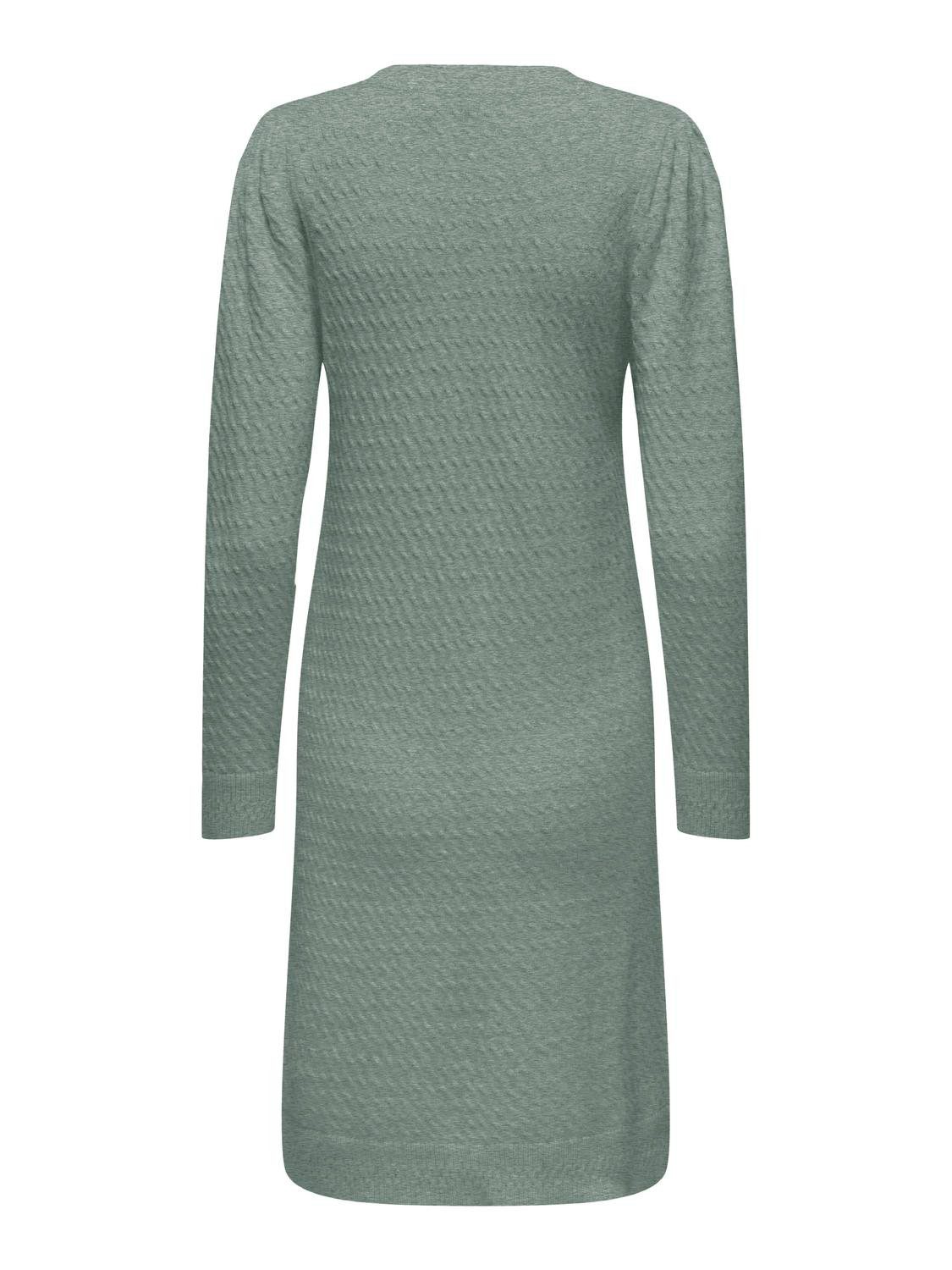 Only Gebreide jurk ONLKATIA LS PUFF DRESS CC KNT