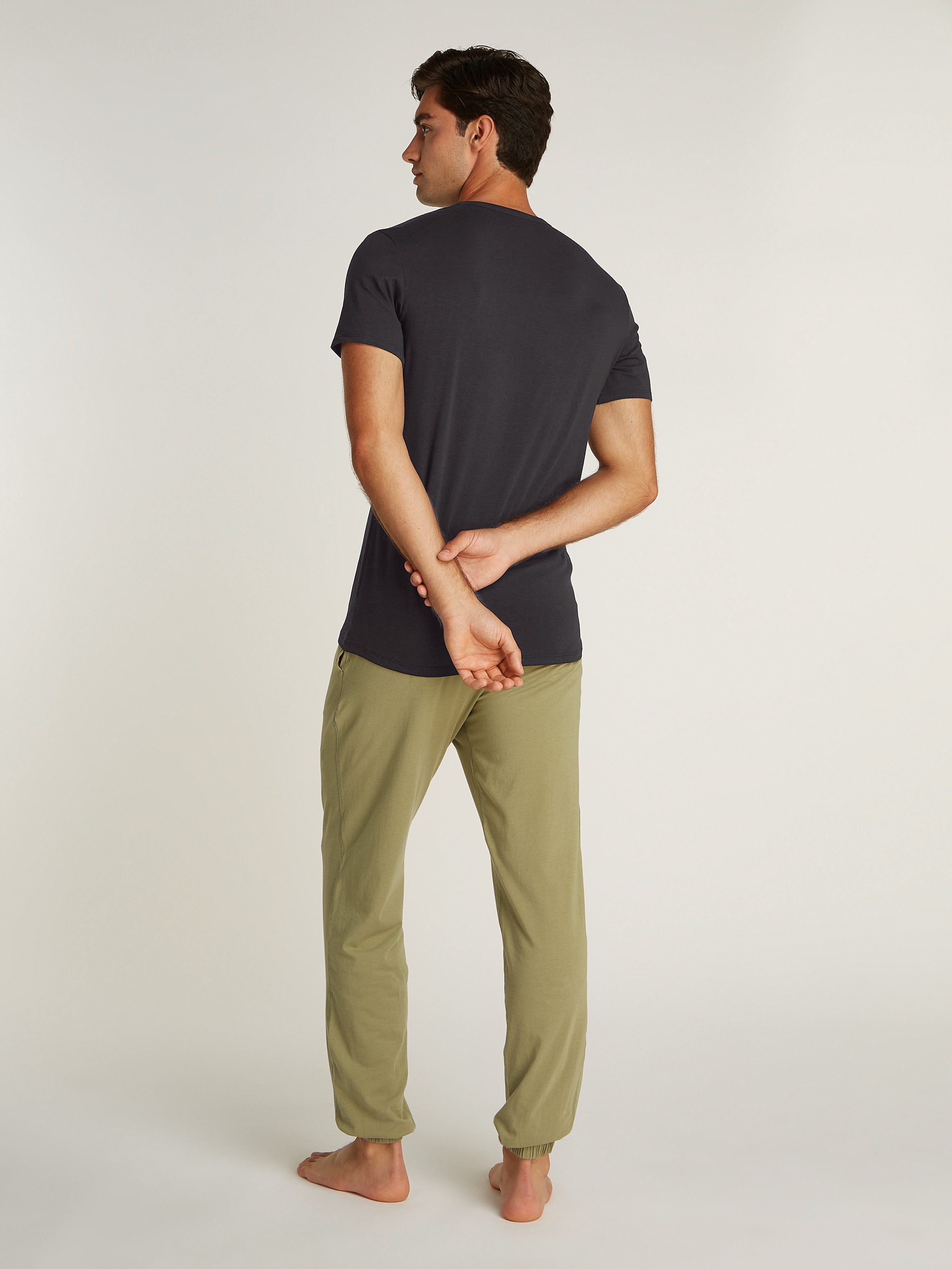 Calvin Klein T-shirt S/S CREW NECK 3PK met logo aan de zoom (3-delig, Set van 3)