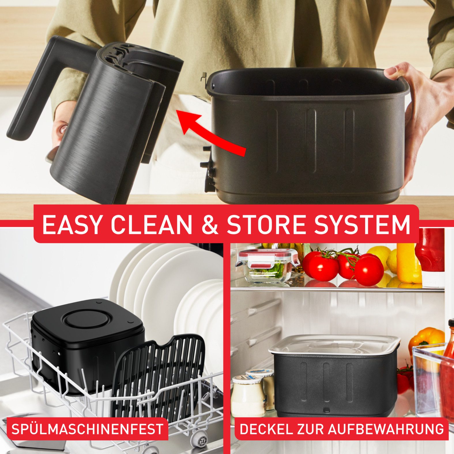 Tefal Airfryer EY5728 Easy Fry Smart & Silence