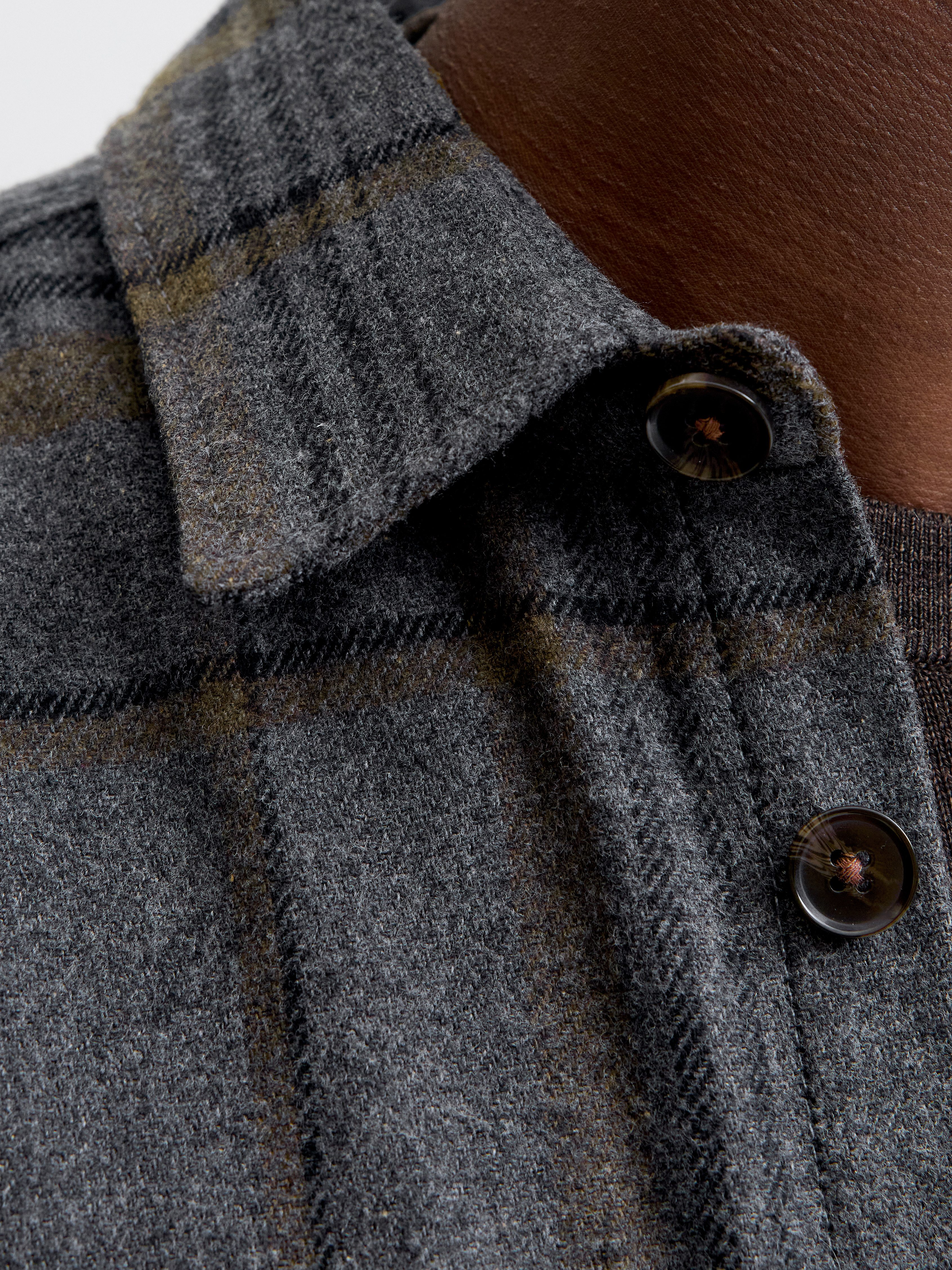 Jack & Jones Overhemd met lange mouwen JPRRAYLE MELANGE CHECK L/S OVERSHIRT SN