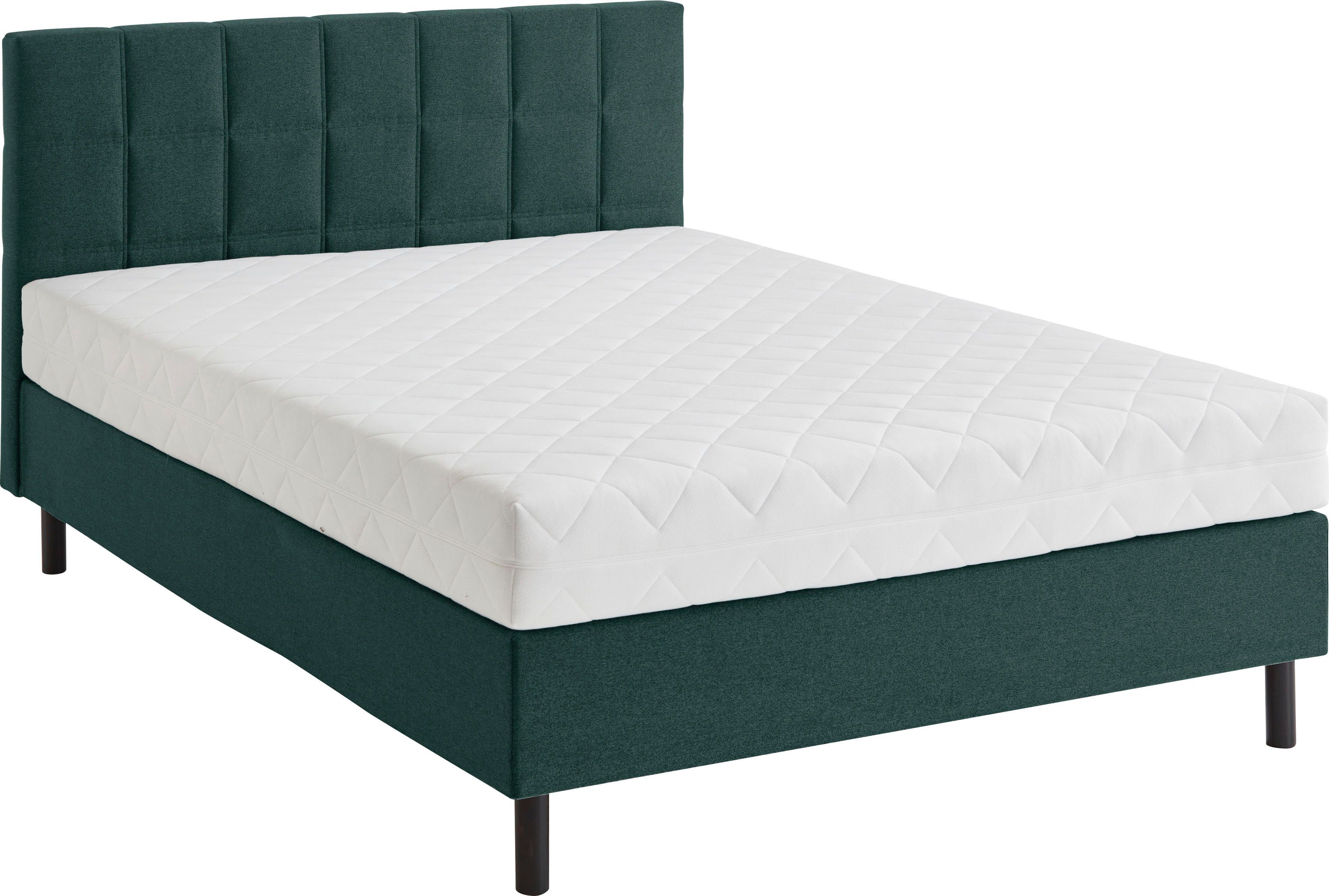 ATLANTIC home collection Boxspring NIKOLA Massief houten poten, met/zonder matras, verkrijgbaar in H2 en H3