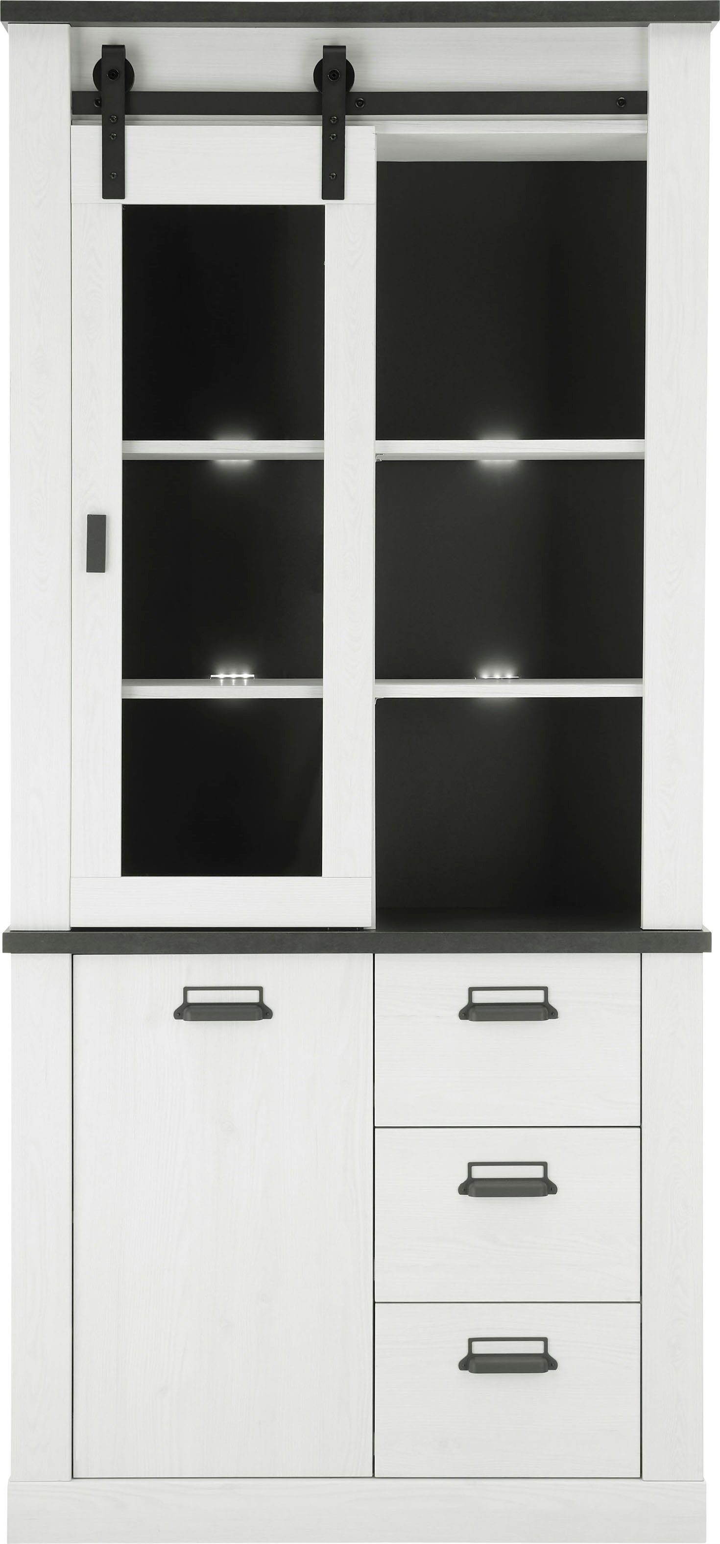 Home affaire Vitrinekast Sherwood Breedte ca. 93 cm