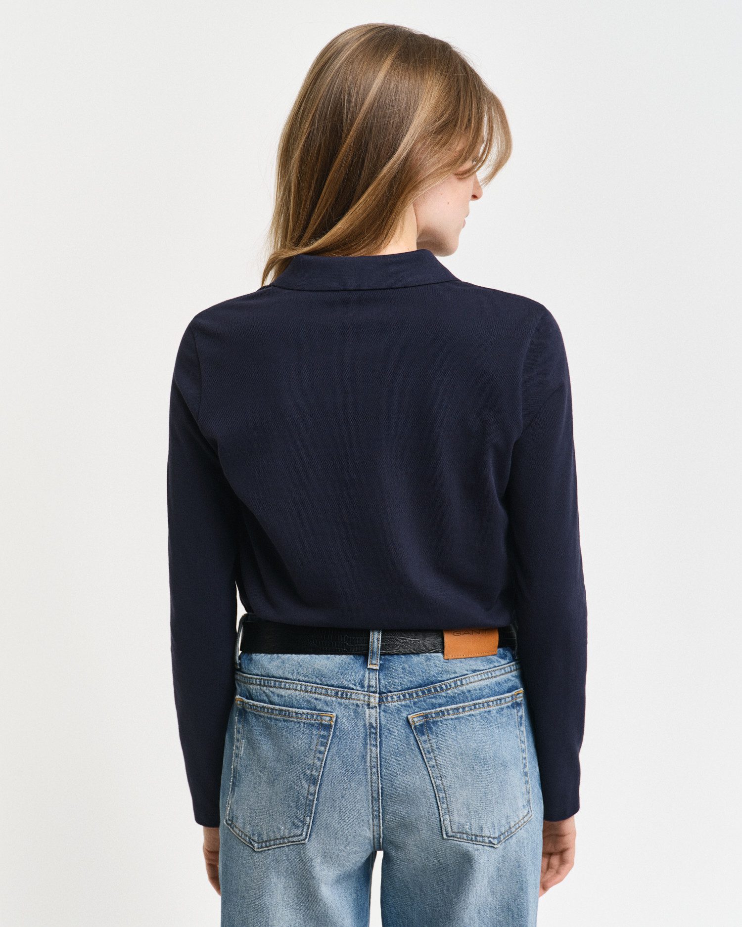 Gant Poloshirt met lange mouwen SLIM SHIELD LS PIQUE POLO
