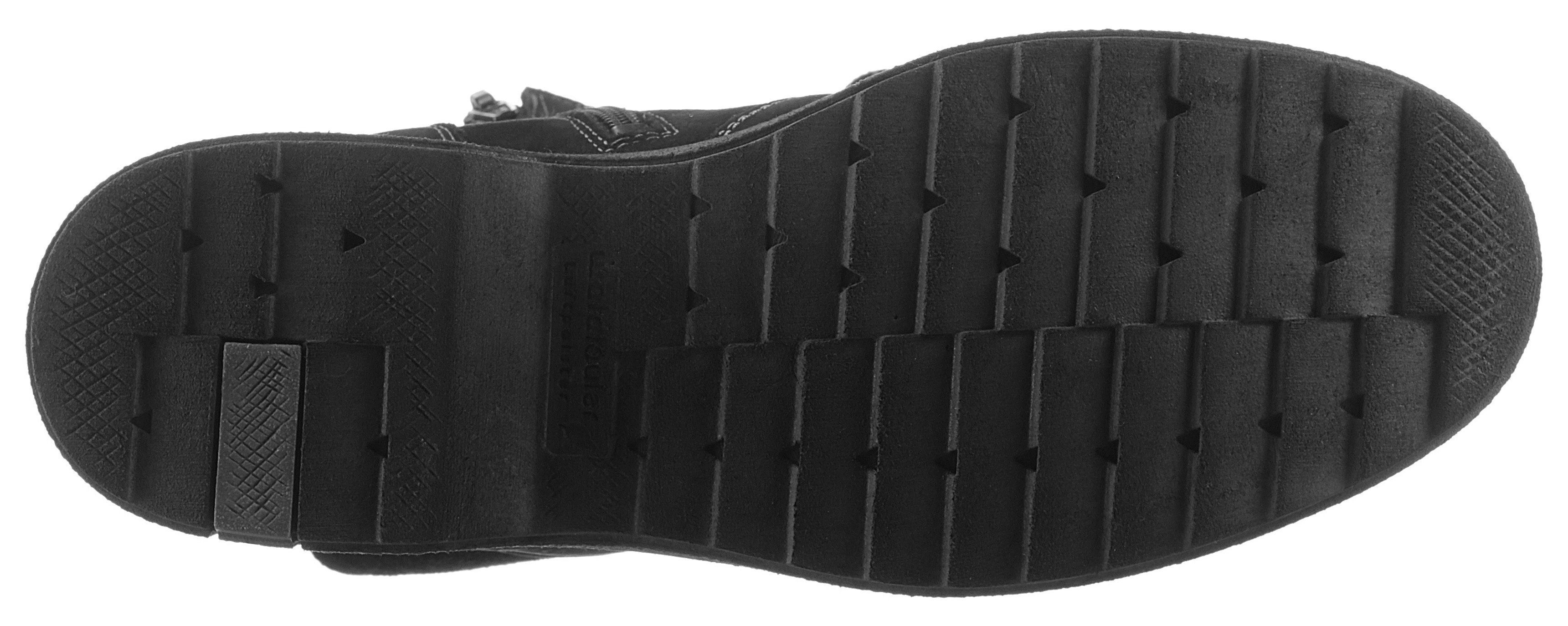 Waldläufer Winterlaarzen HITOMI outdoor boots, lace-up boots with lambswool lining, h-width