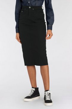 arizona jeansrok in trendy midi-model zwart