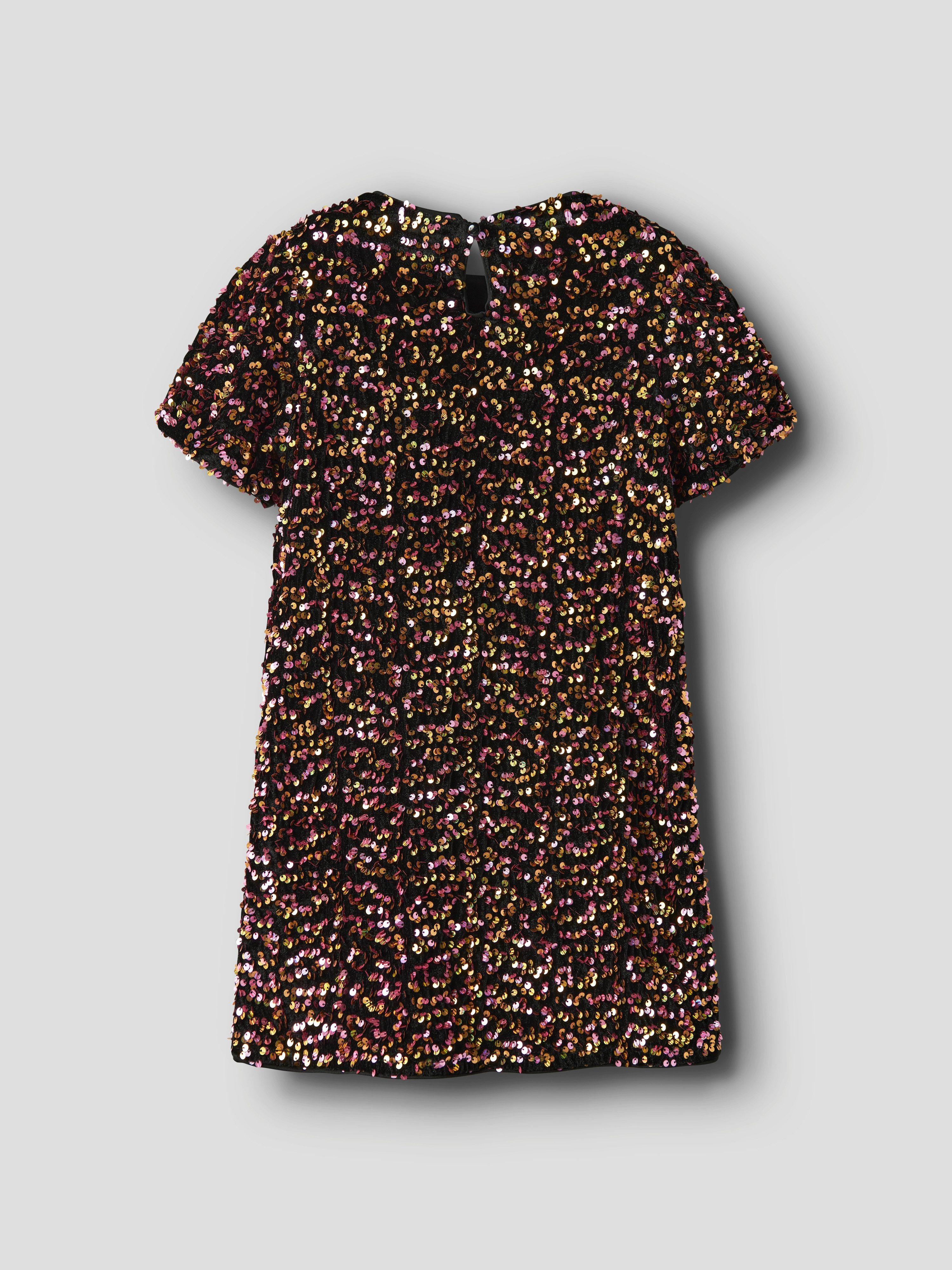 Name It Mini-jurk NKFRUNICA SS TUNIC met glinsterende pailletten