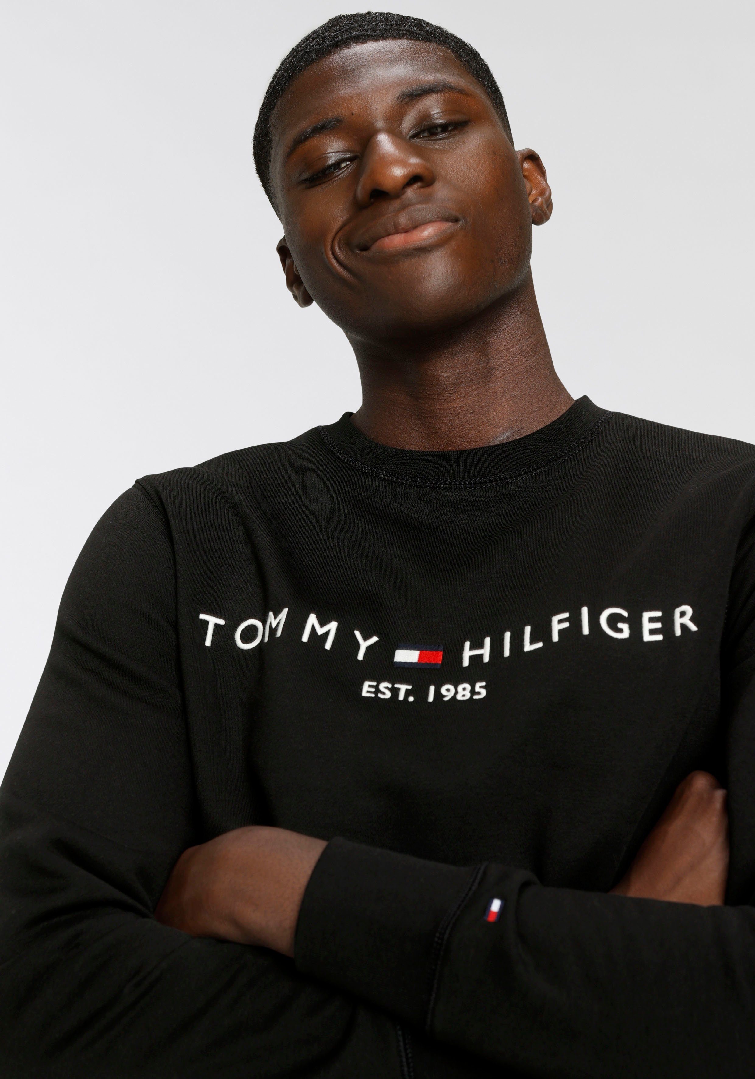 Tommy Hilfiger Sweatshirt TOMMY LOGO SWEATSHIRT met klassieke ronde hals