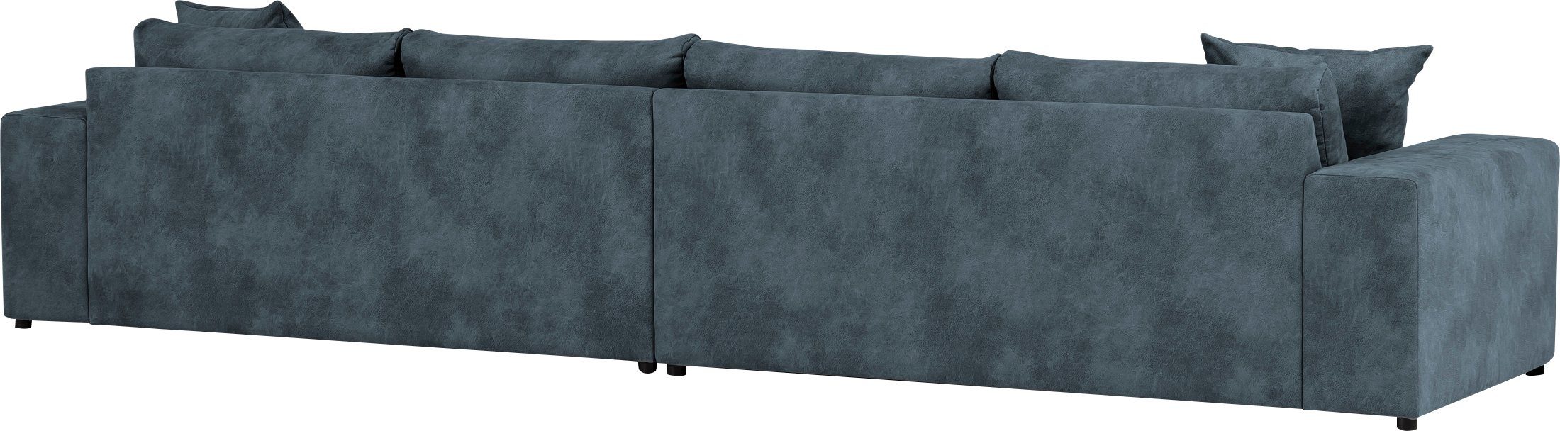 andas 4-zitsbank SLEETLAND XXL in fluweel of vintage lederlook