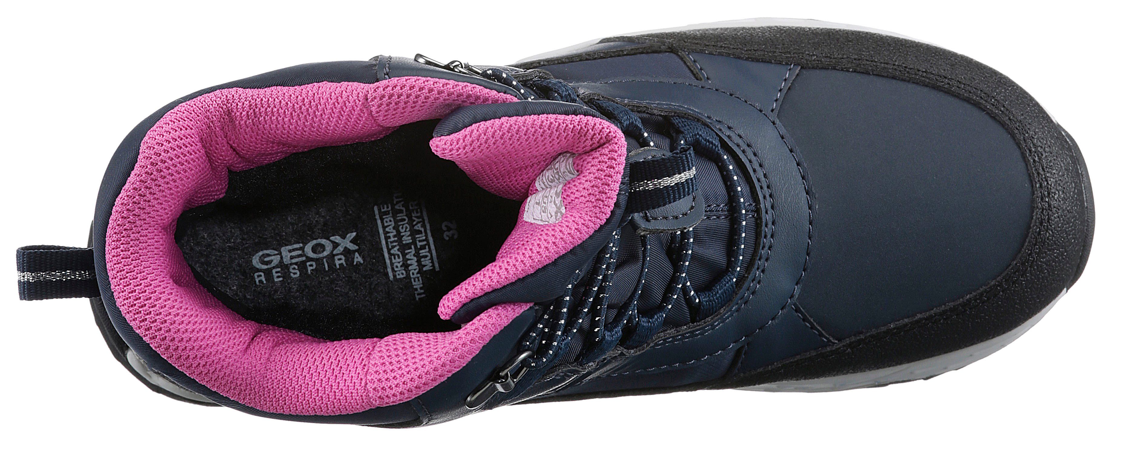 Geox Winterlaarzen J SENTIERO GIRL B AB Veterschoenen, snowboots met snelle sluiting
