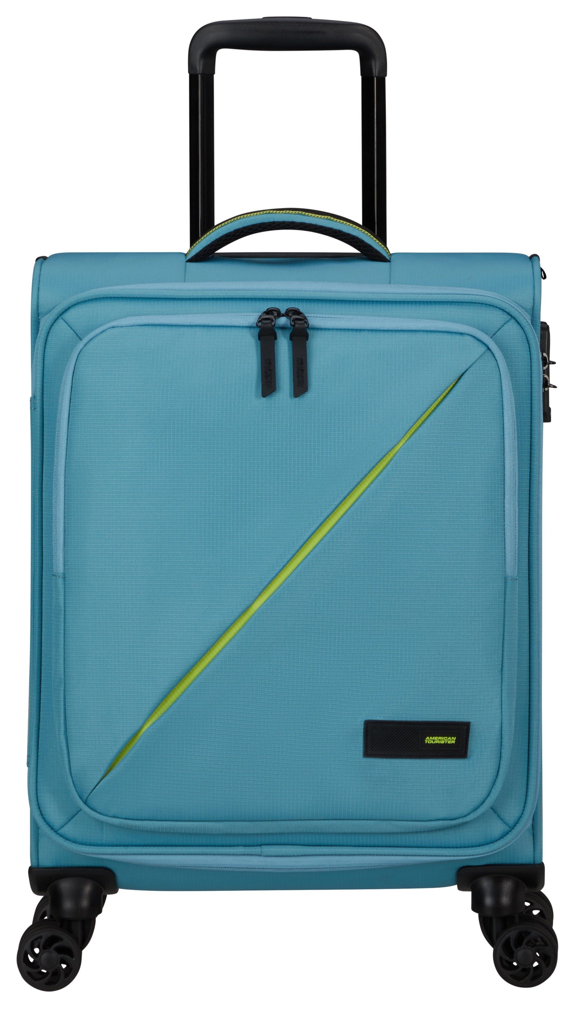 American Tourister® Trolley (handbagage) TAKE2CABIN, 55 cm harbor blue Handbagage-koffer koffer reisbagage zachte koffer TSA-cijferslot
