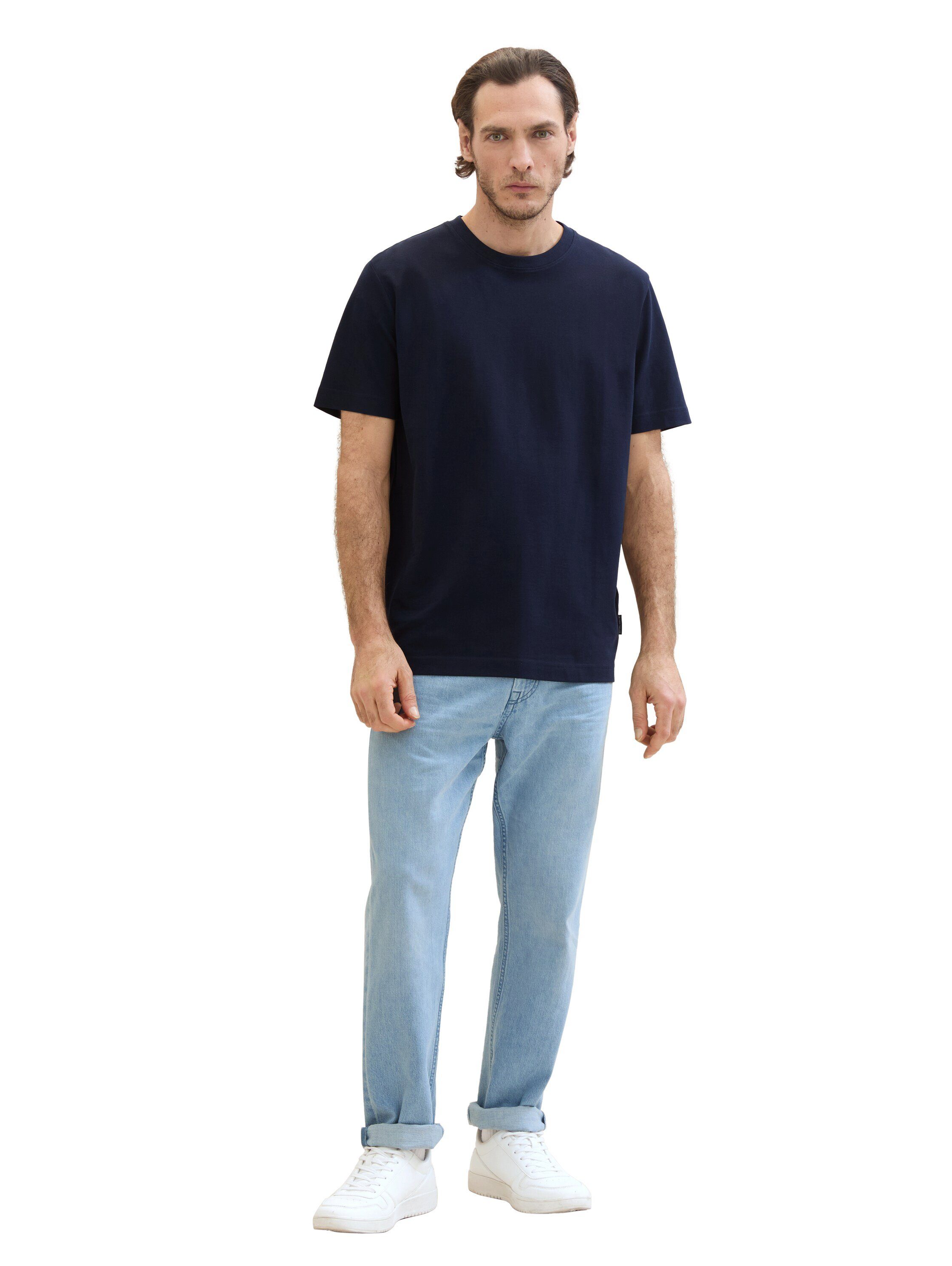 Tom Tailor T-shirt met piqué structuur