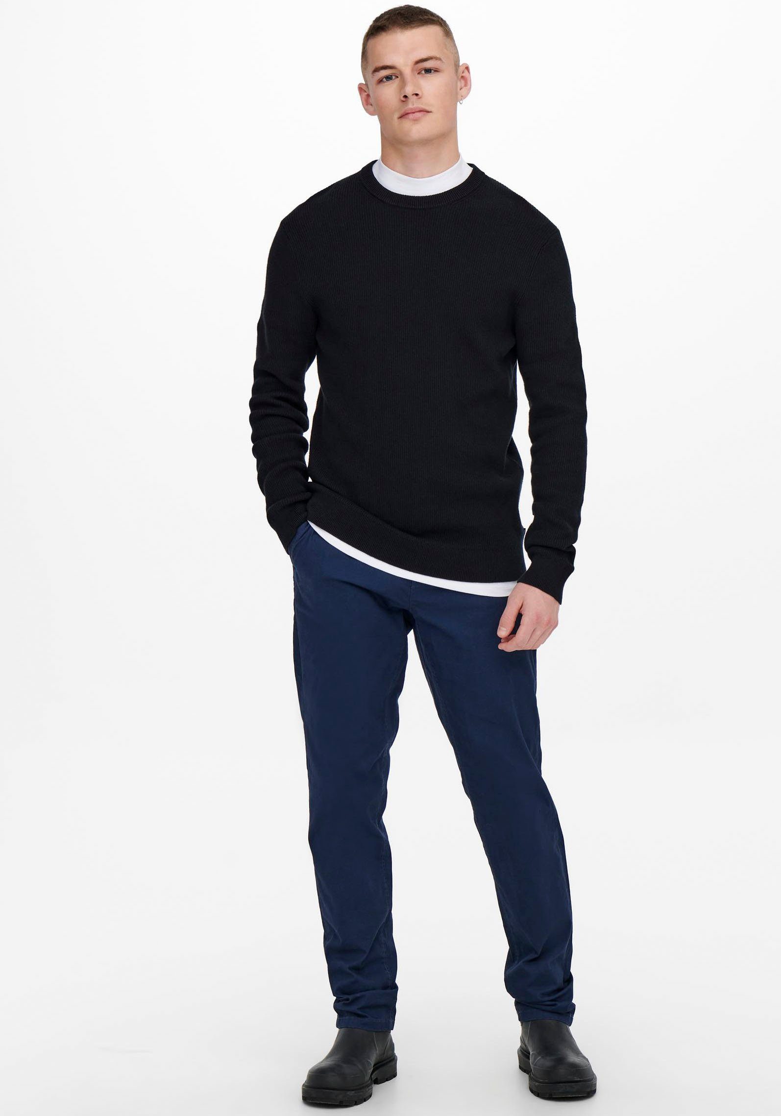 ONLY & SONS Gebreide trui met structuurmotief
