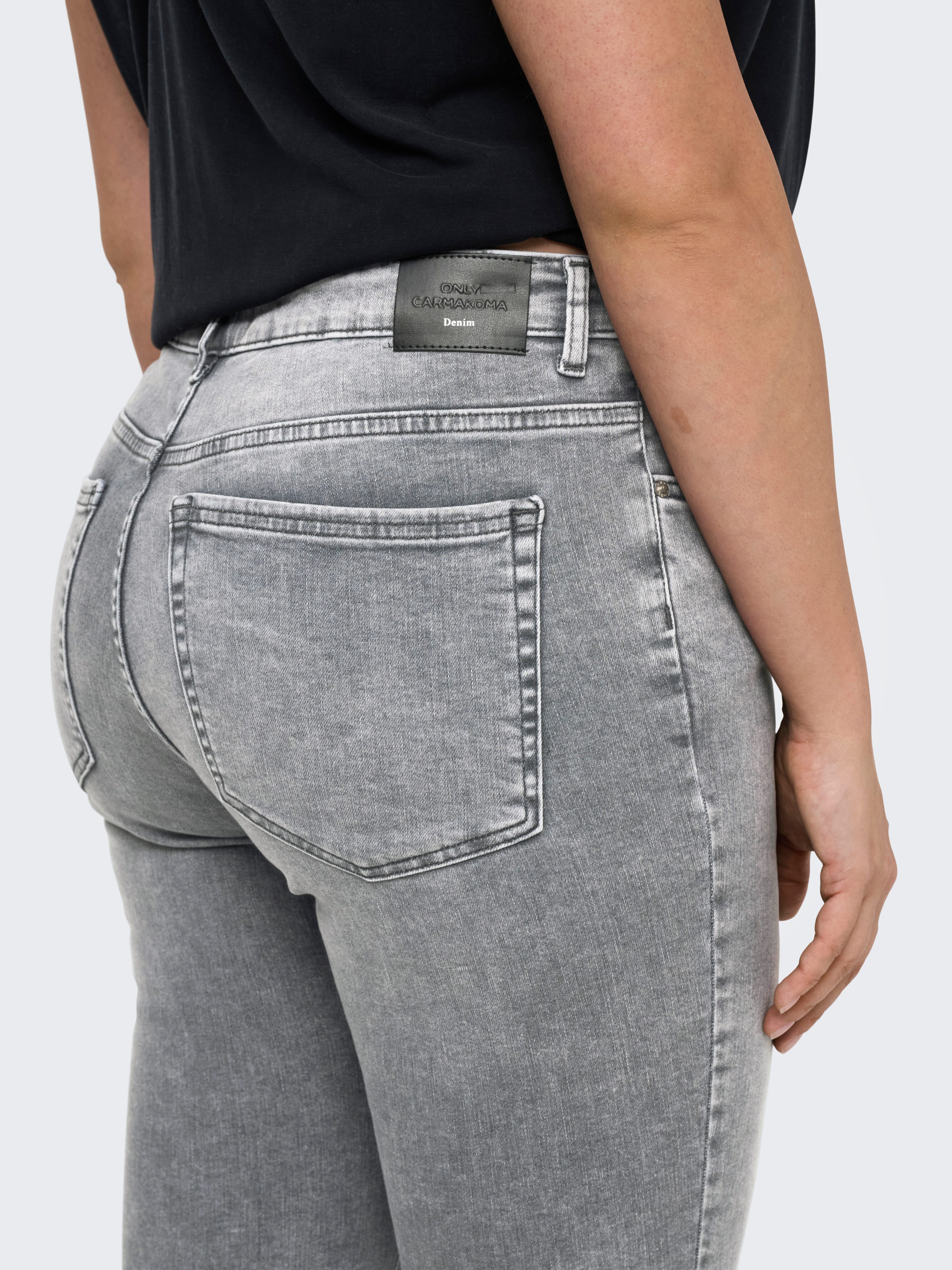 ONLY CARMAKOMA 7/8 jeans CARWILLY REG SK CROPPED FLARE DNM TAI01