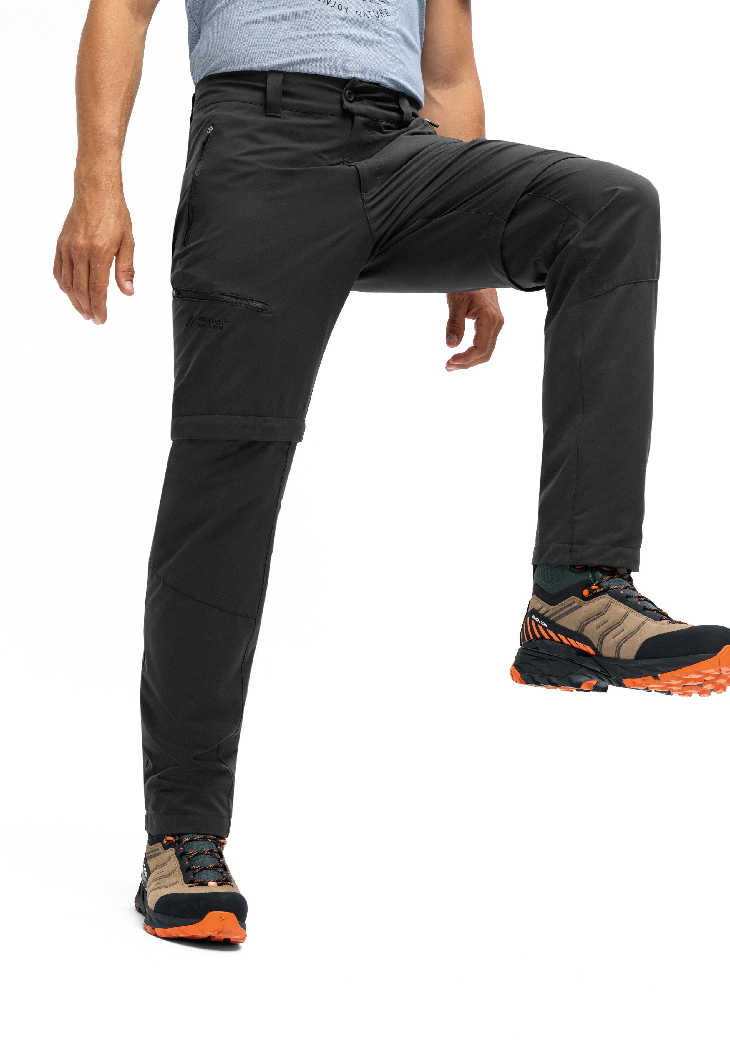 Maier Sports Outdoorbroek Tajo Zip Loop Heren wandelbroek, zip-off functionele broek, 4 zakken, regular fit