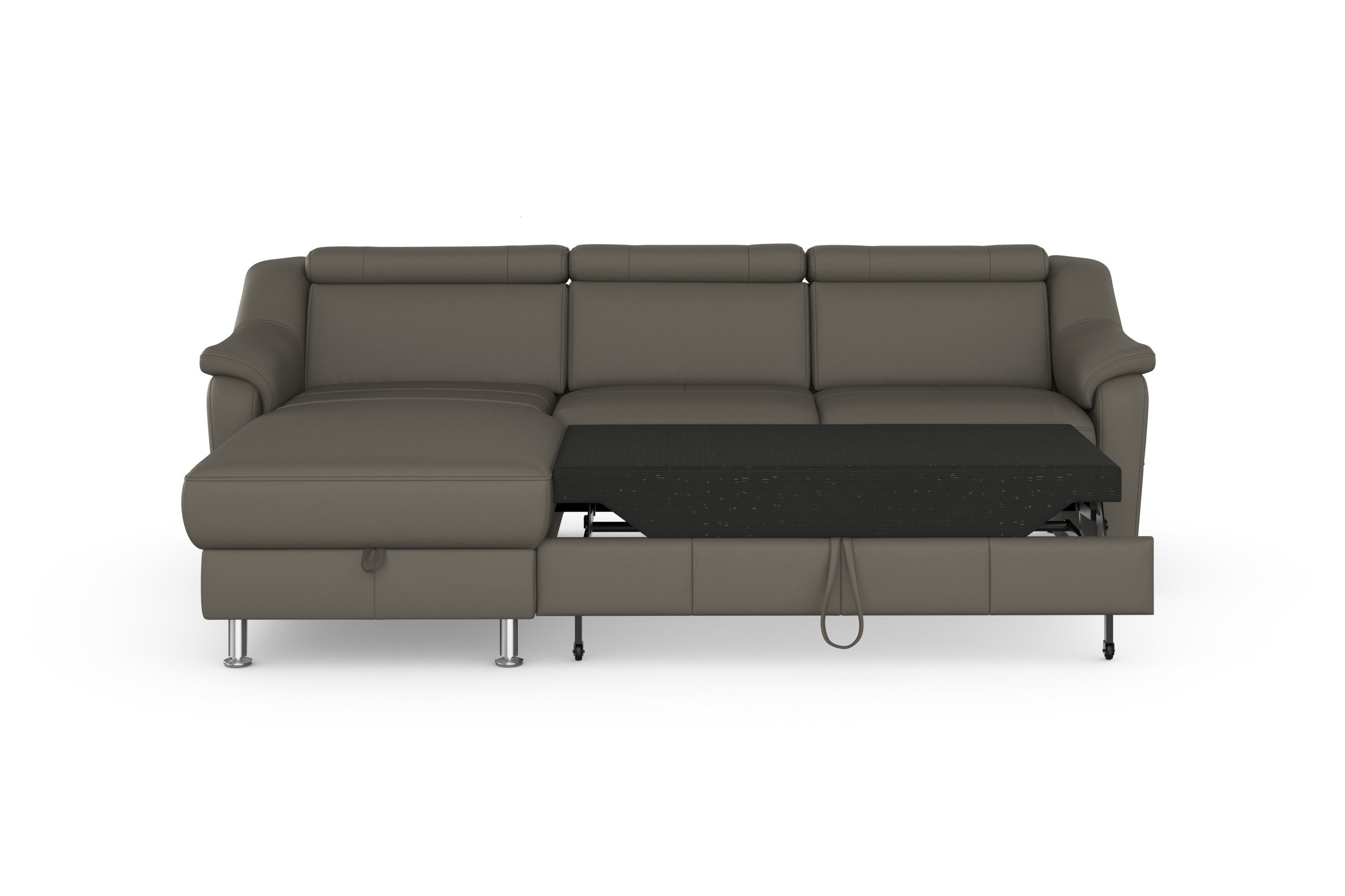 sit&more Hoekbank Freetown L-vorm met verstelbare hoofdsteun en comfortabele binnenvering
